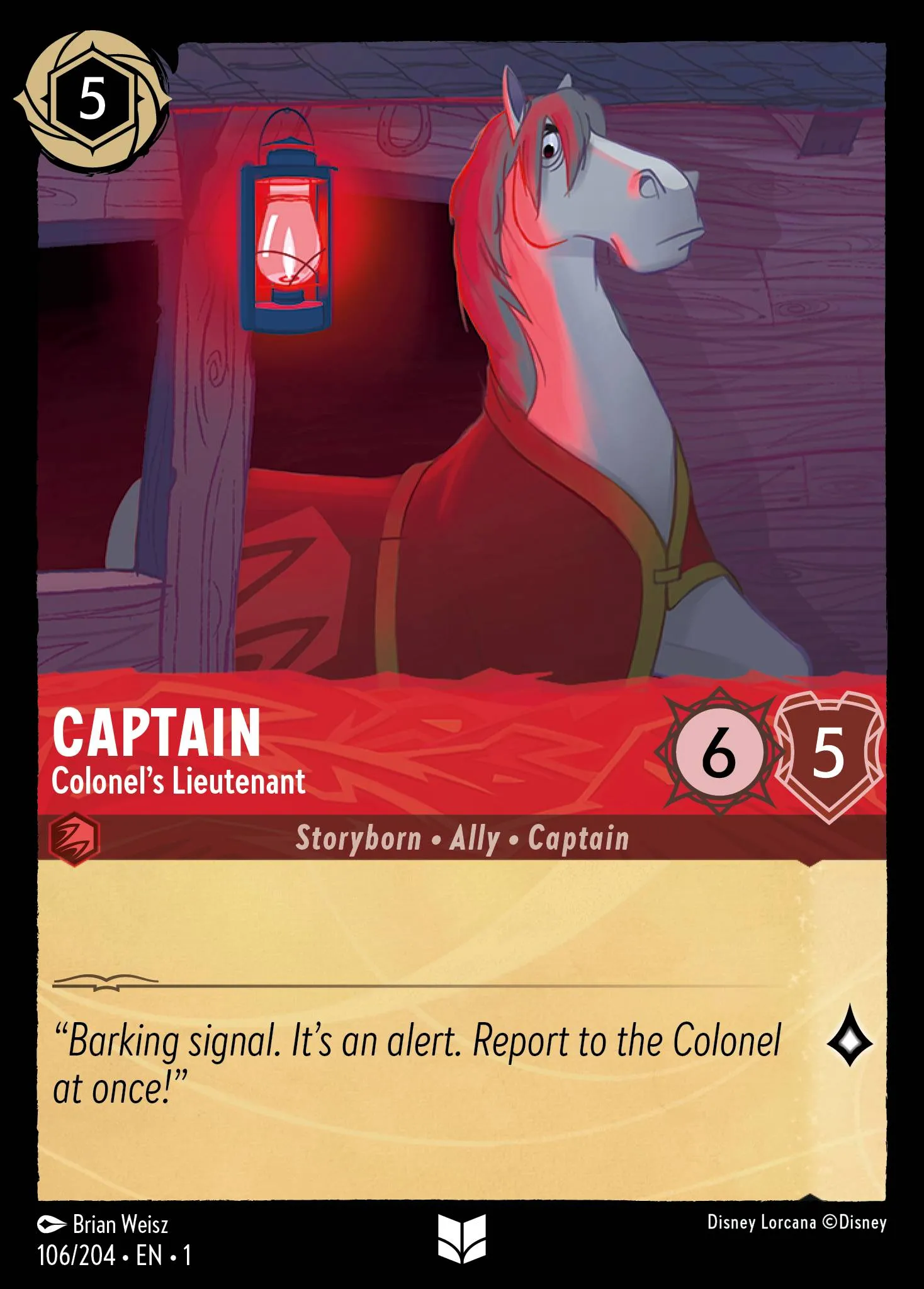 Captain - Colonel's Lieutenant (001-106)