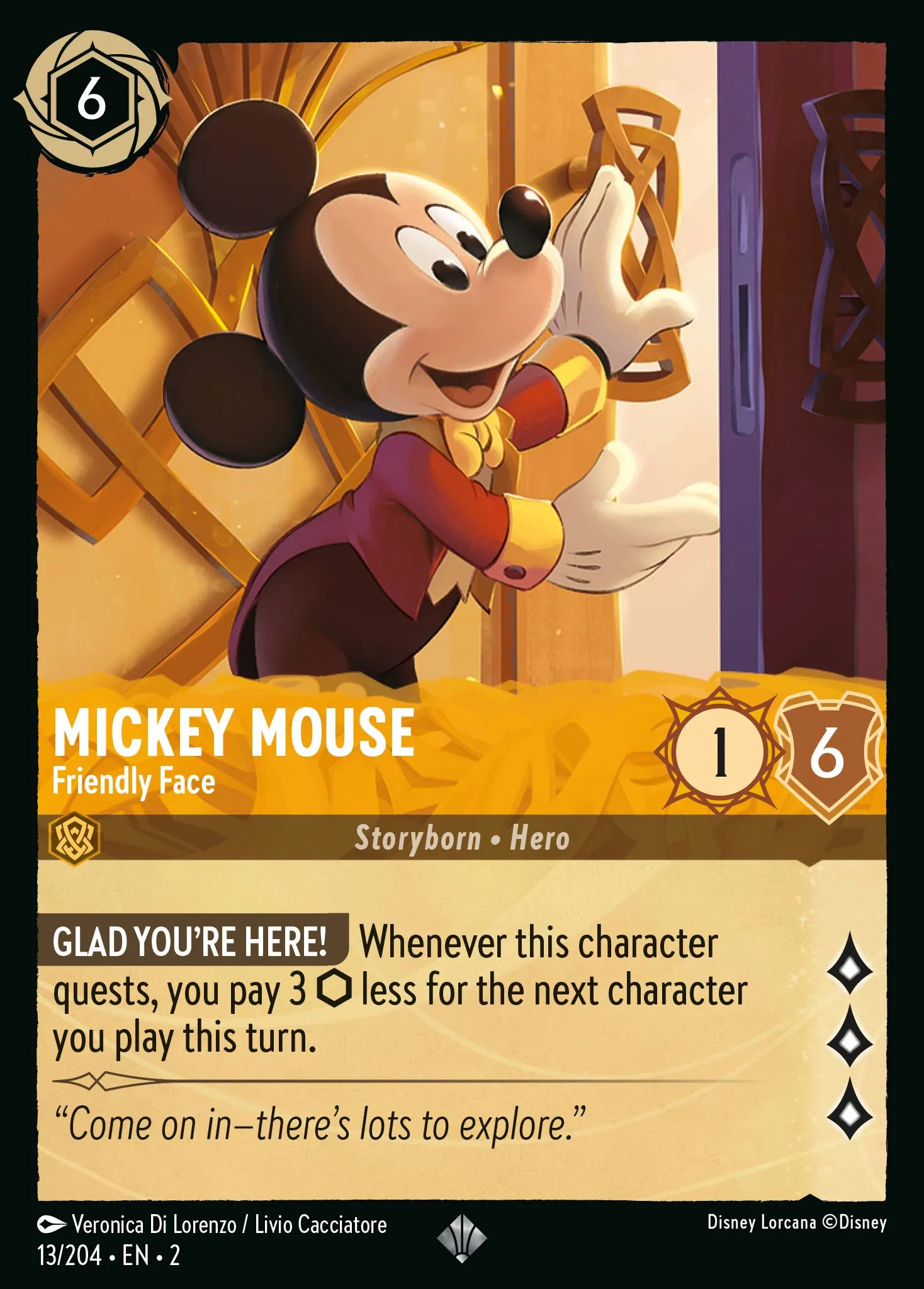 Mickey Mouse - Friendly Face (002-013)