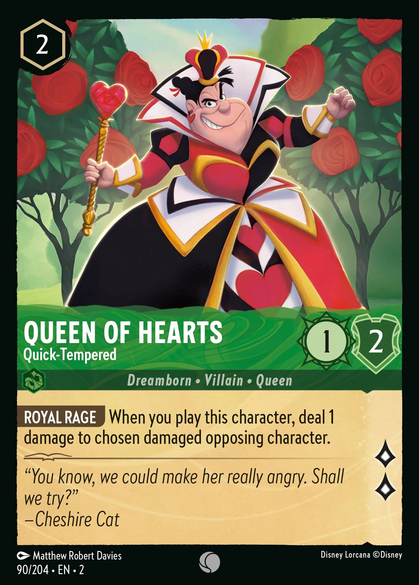Queen of Hearts - Quick-Tempered (002-090)