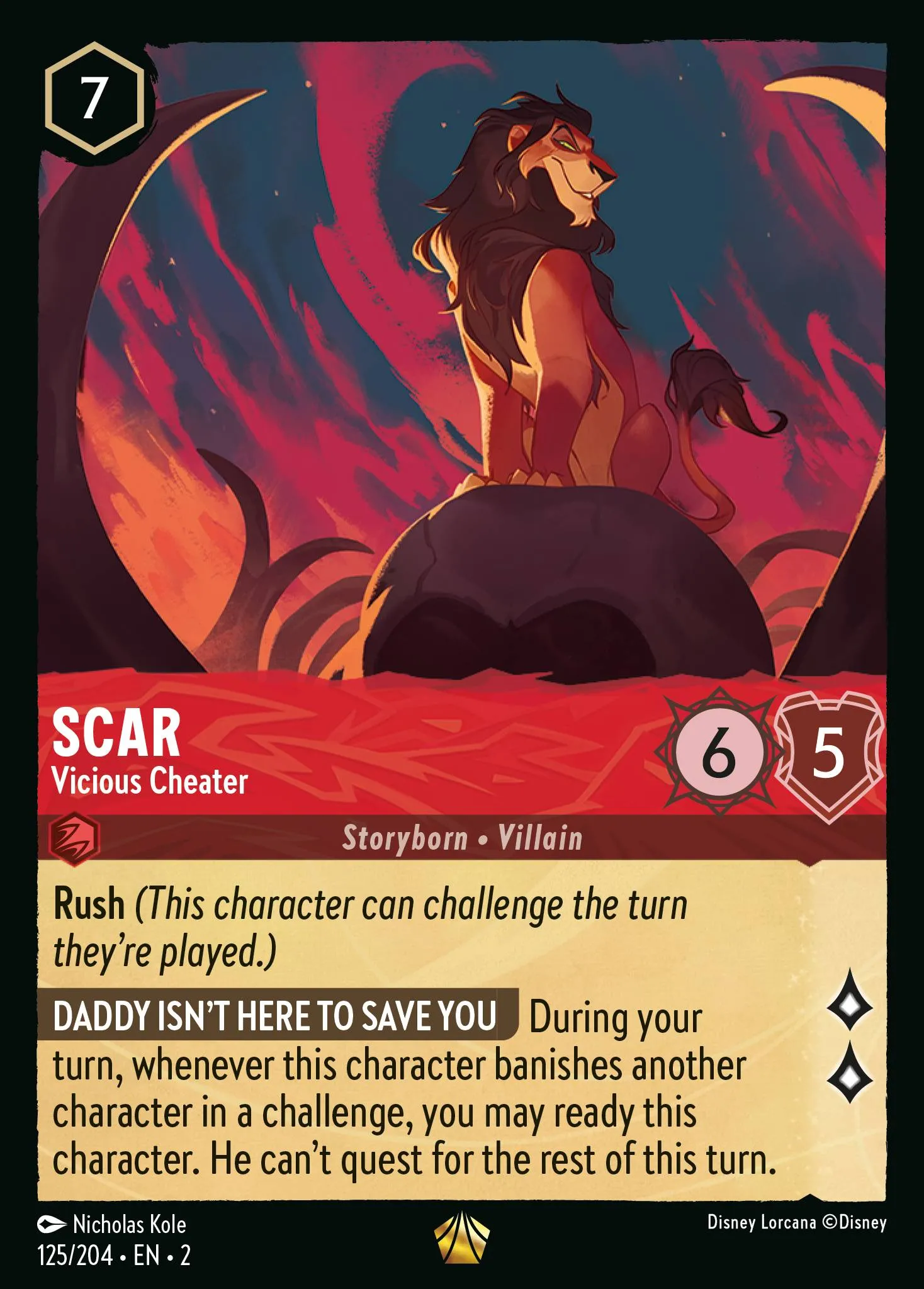 Scar - Vicious Cheater (002-125)