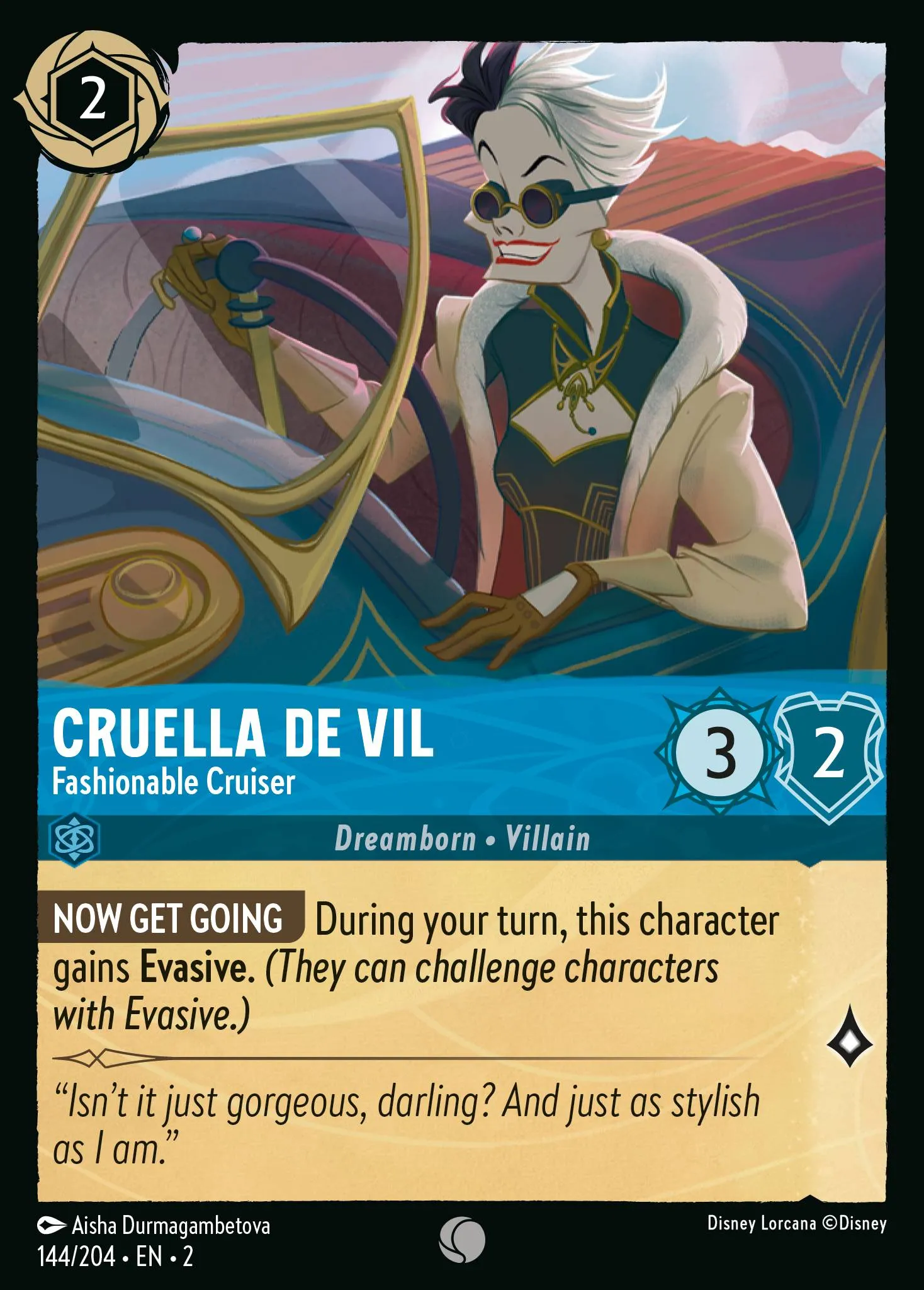 Cruella De Vil - Fashionable Cruiser (002-144)