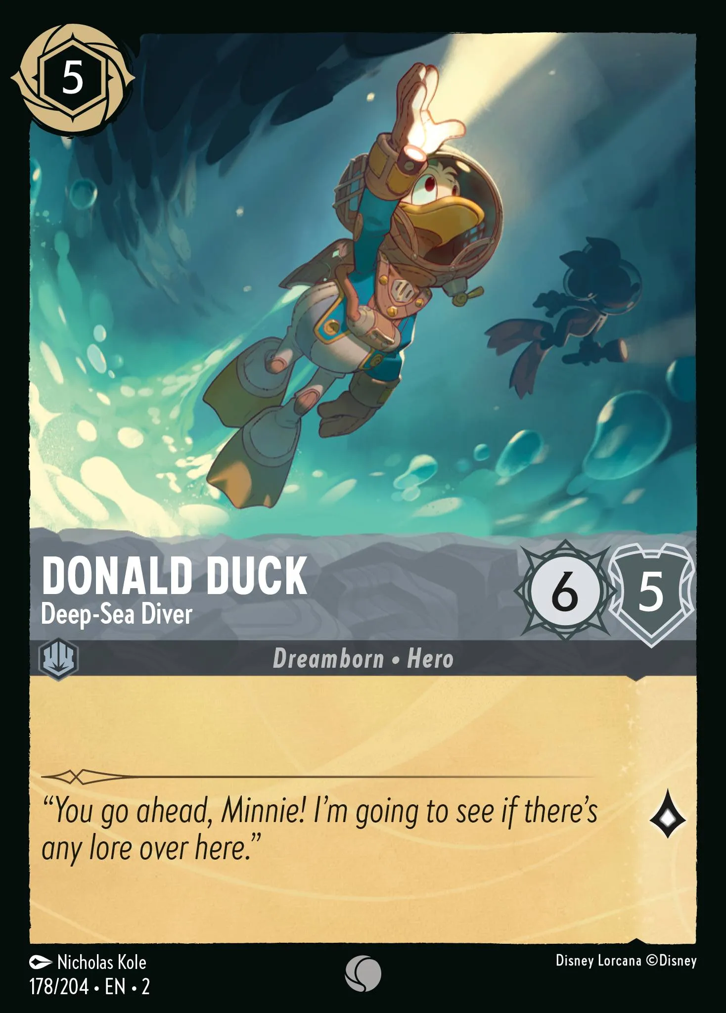 Donald Duck - Deep-Sea Diver (002-178)
