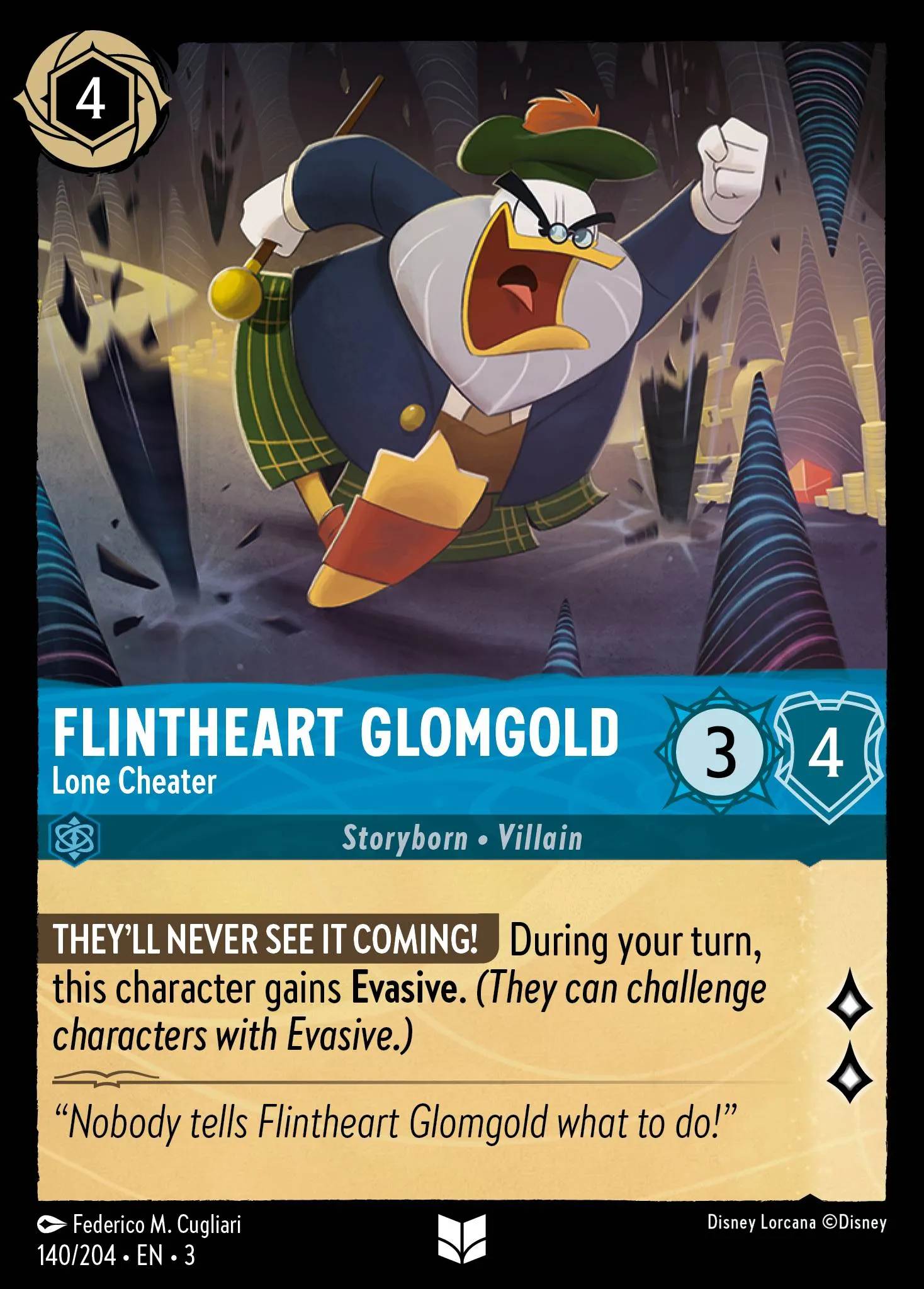 Flintheart Glomgold - Lone Cheater (003-140)