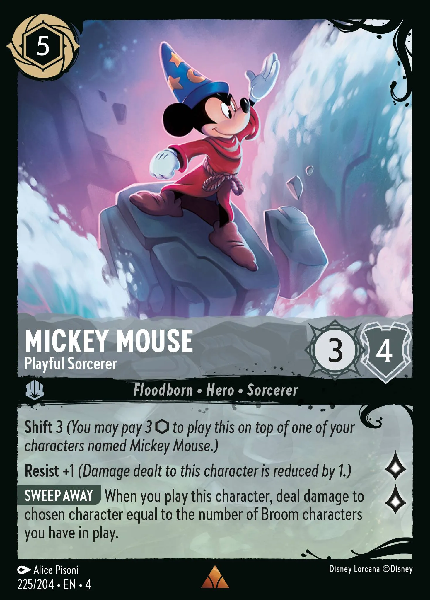 Mickey Mouse - Playful Sorcerer (004-225)
