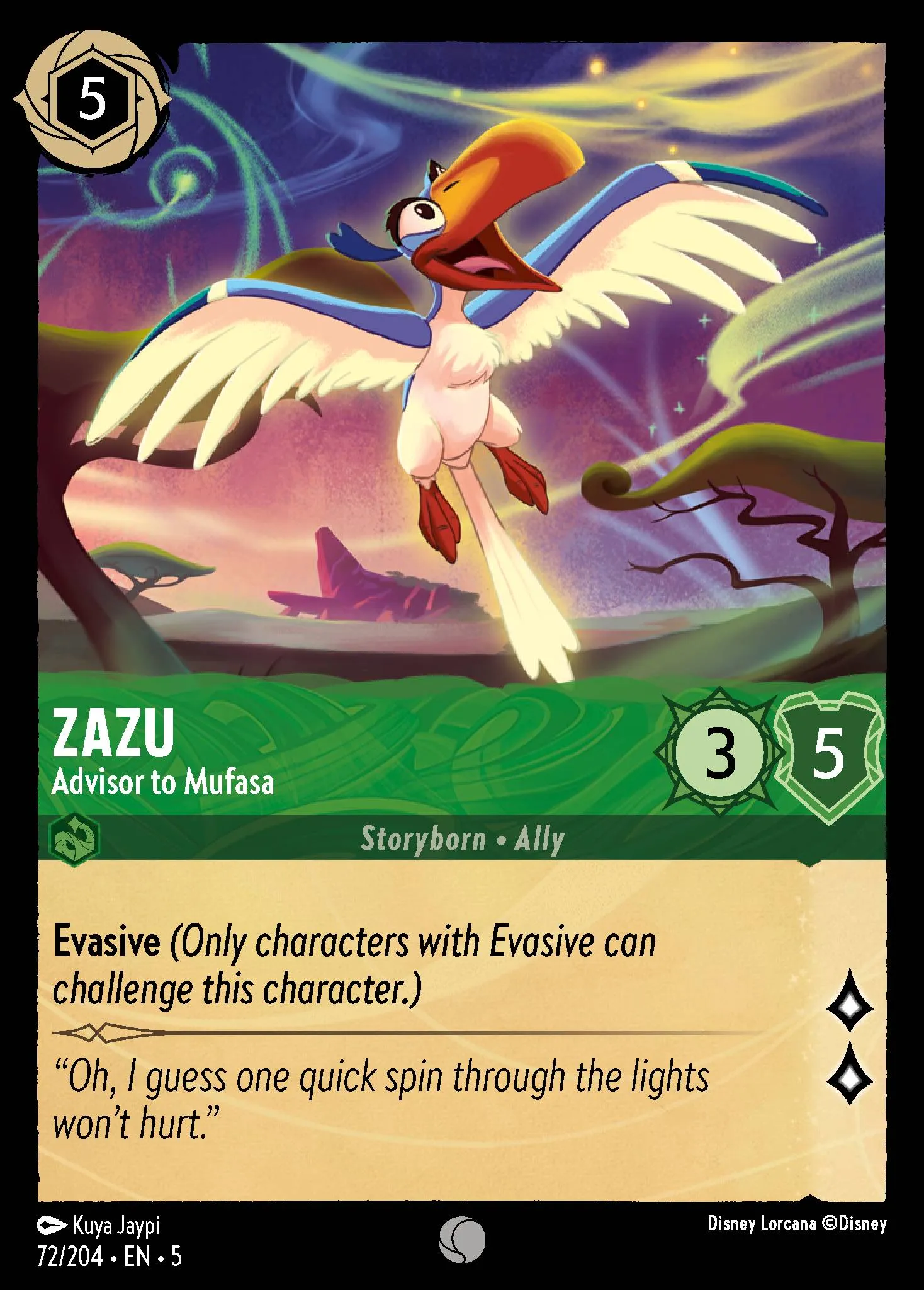 Zazu - Advisor to Mufasa (005-072)