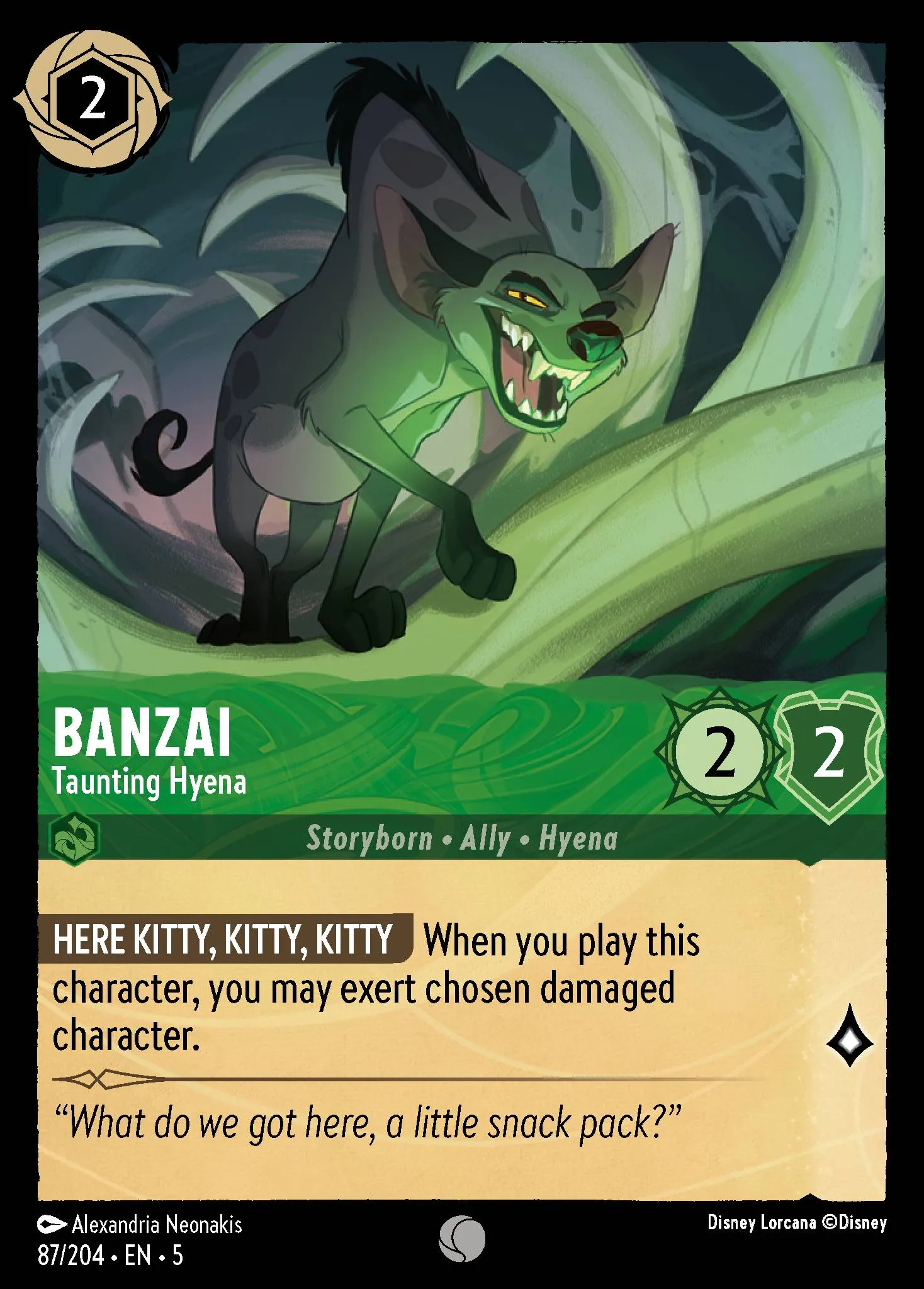 Banzai - Taunting Hyena (005-087)
