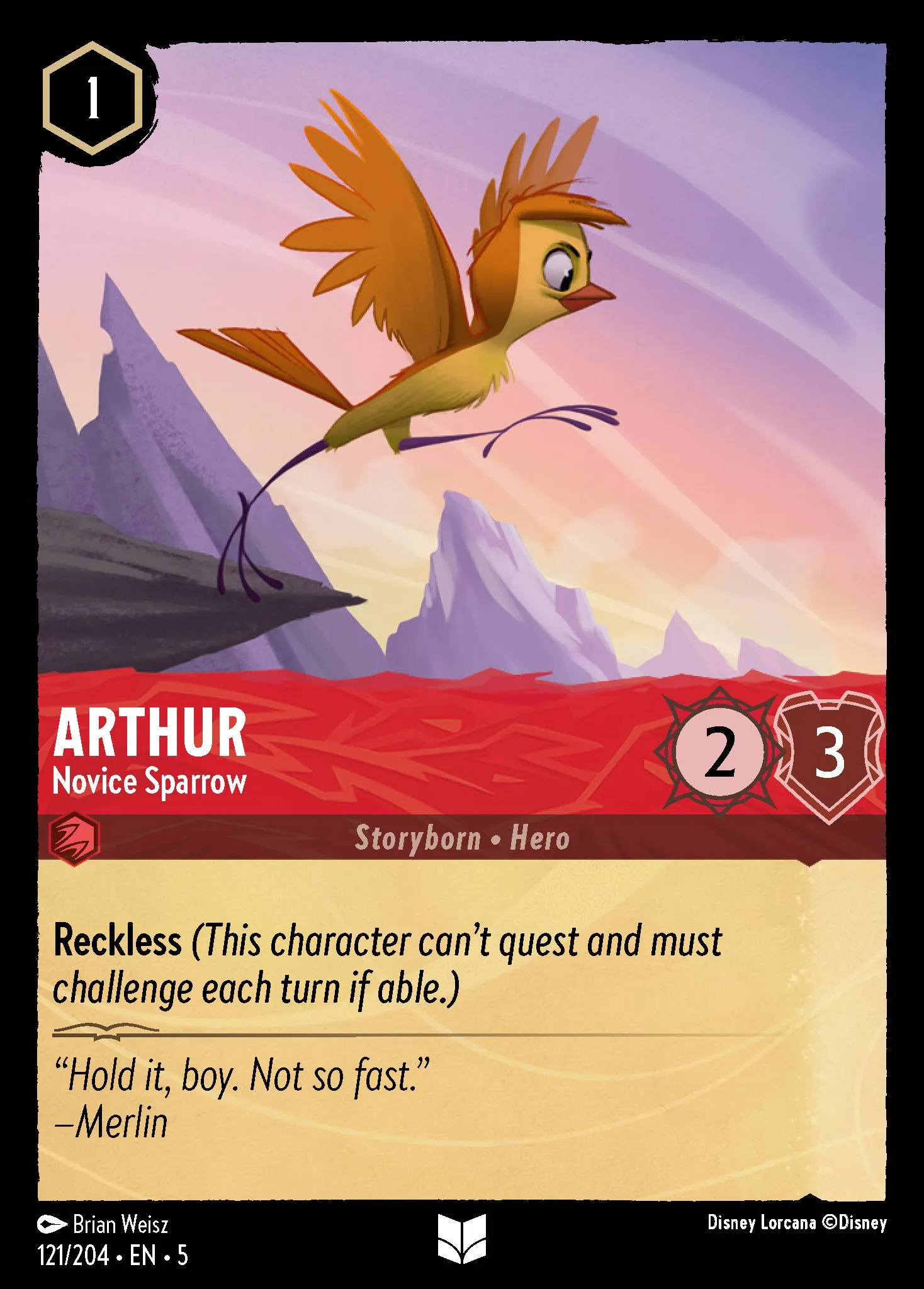Arthur - Novice Sparrow (005-121)