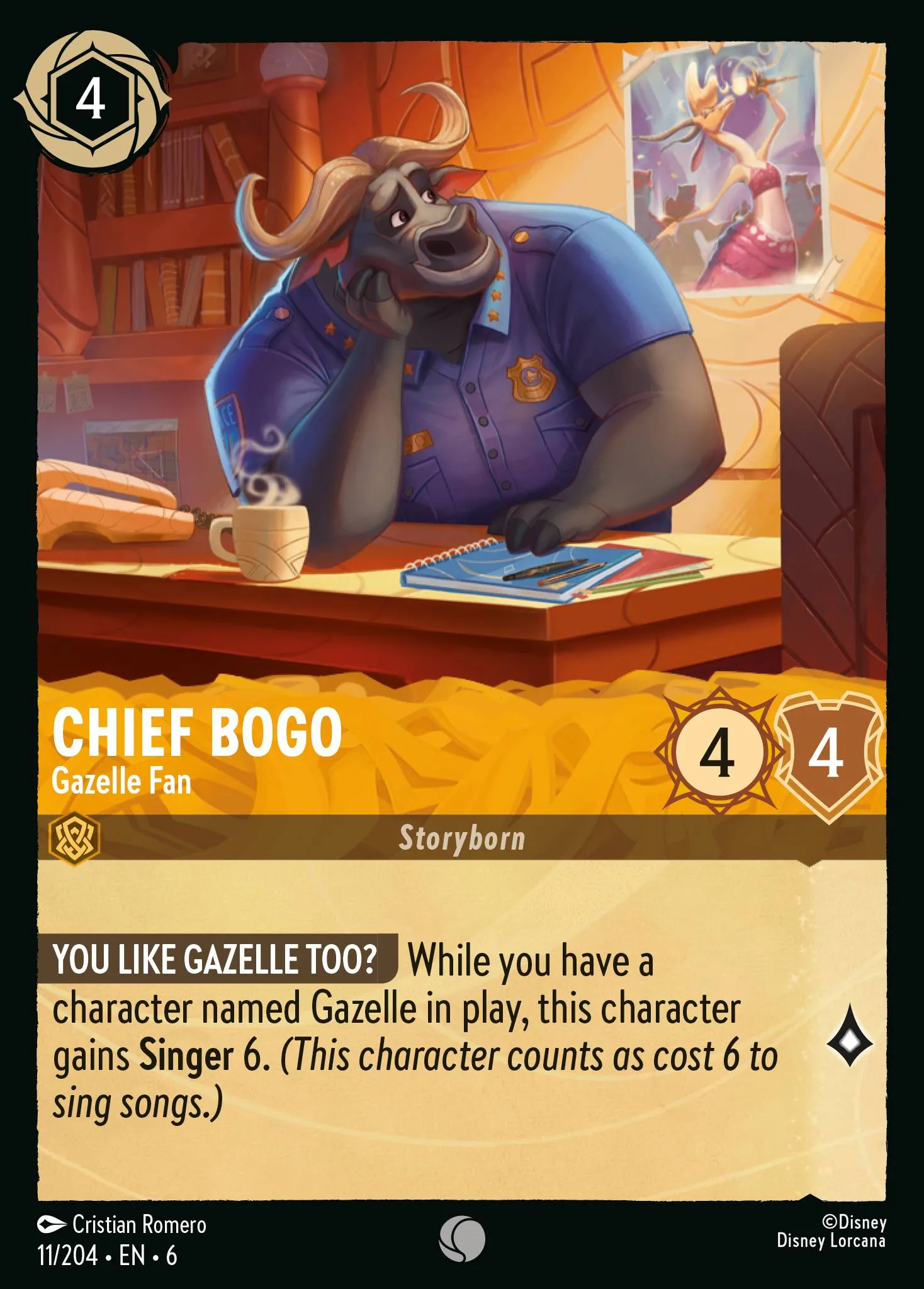 Chief Bogo - Gazelle Fan (006-011)