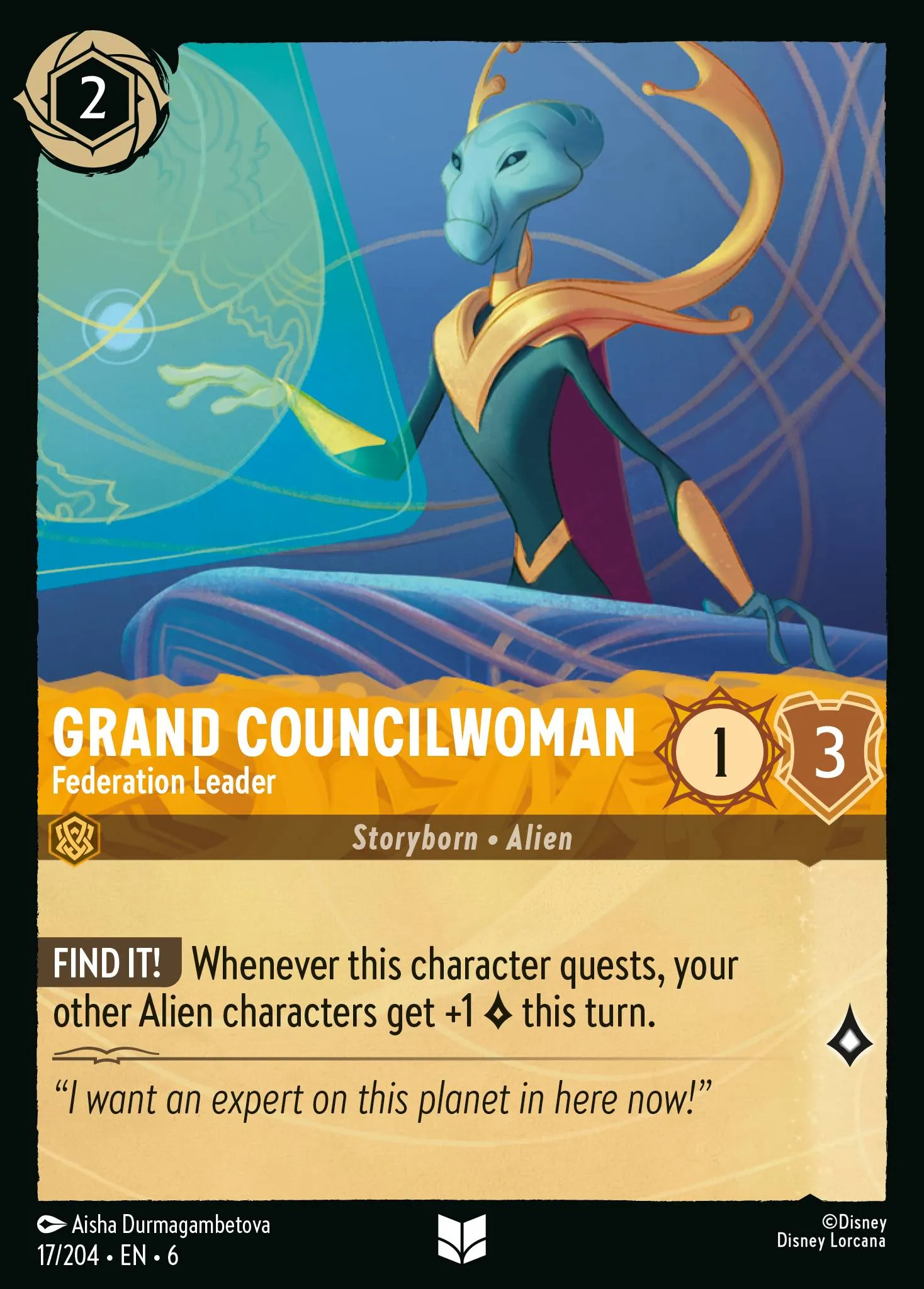 Grand Councilwoman - Federation Leader (006-017)