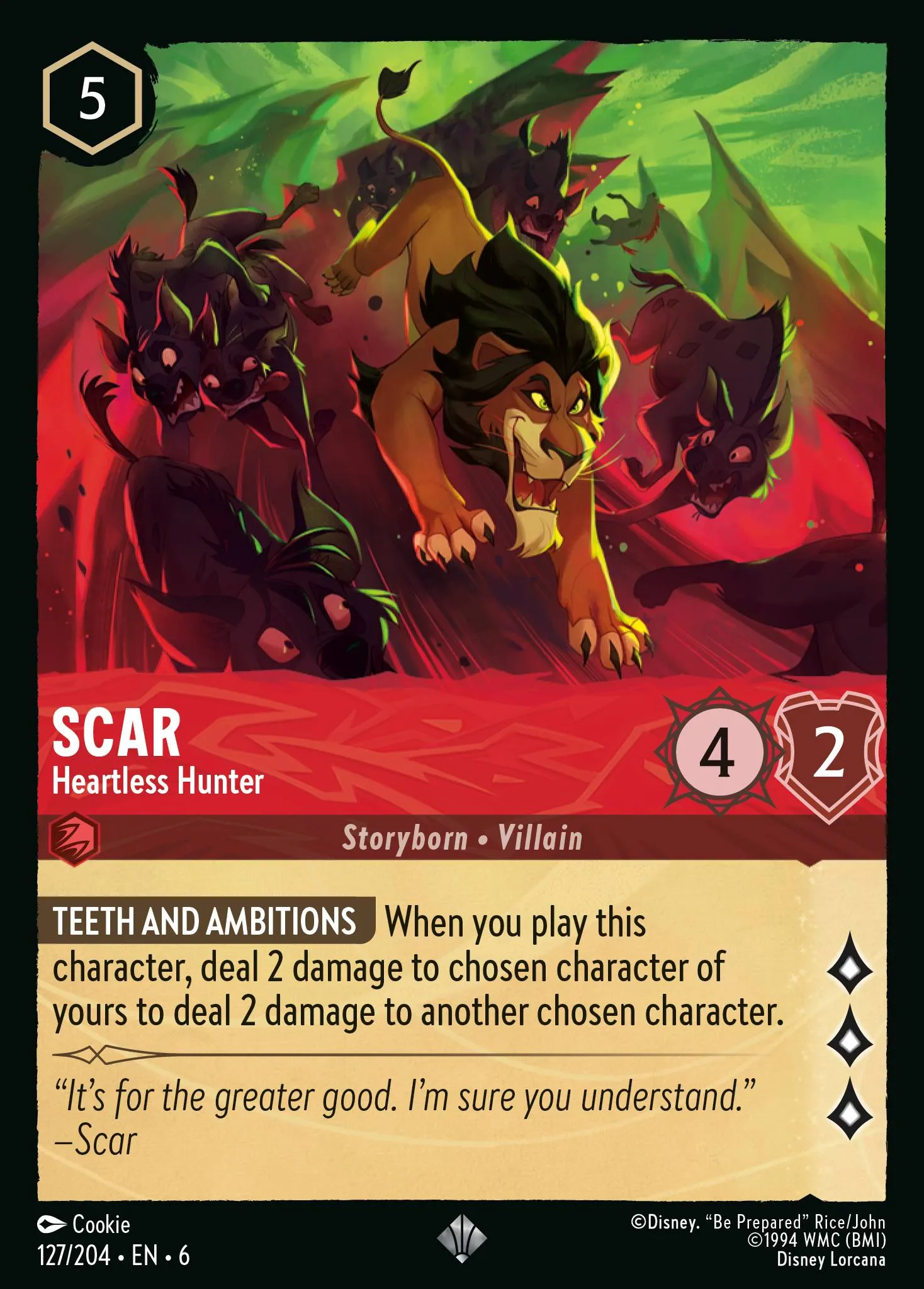 Scar - Heartless Hunter (006-127)