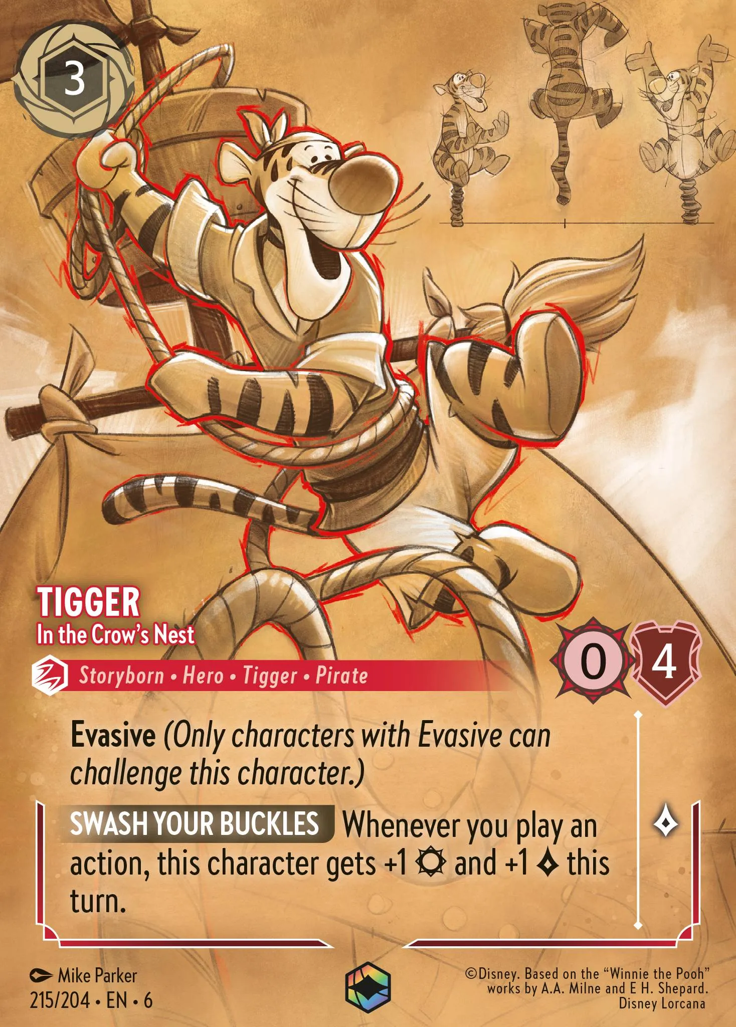 Tigger - In the Crow's Nest (006-215)