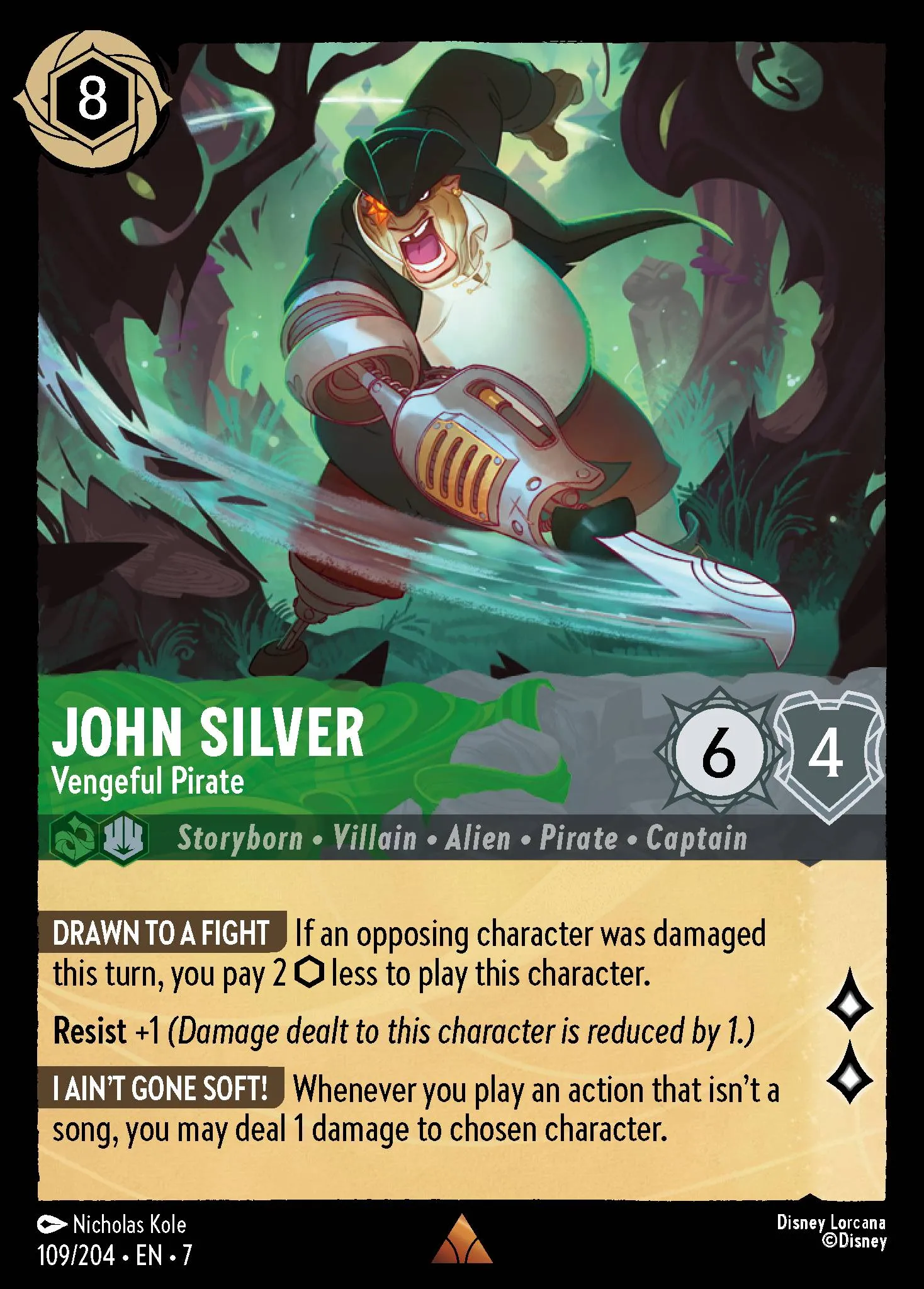 John Silver - Vengeful Pirate (007-109)