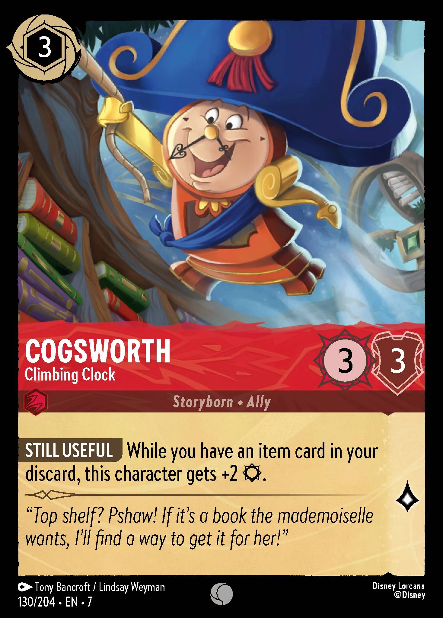 Cogsworth - Climbing Clock (007-130)