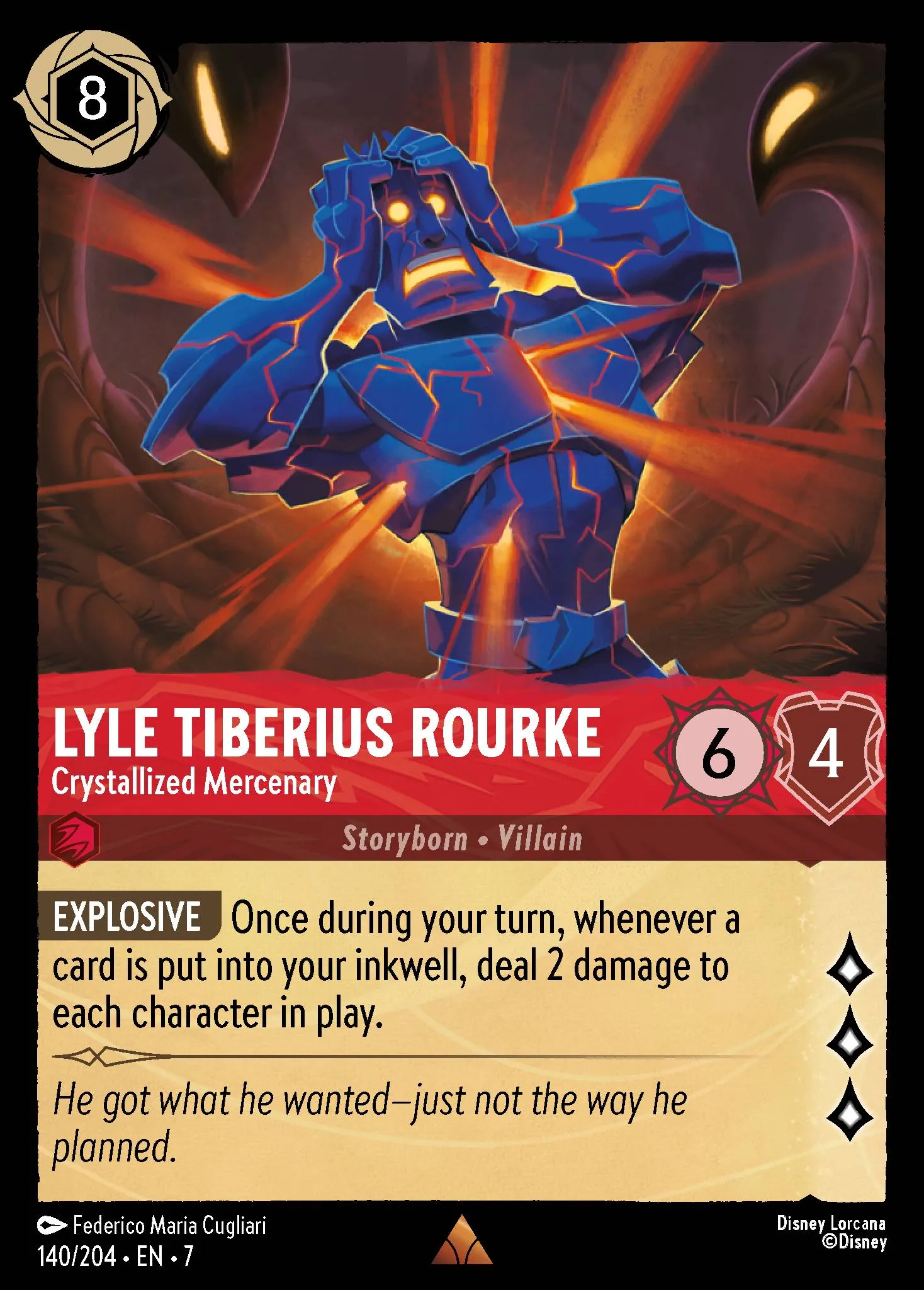 Lyle Tiberius Rourke - Crystallized Mercenary (007-140)