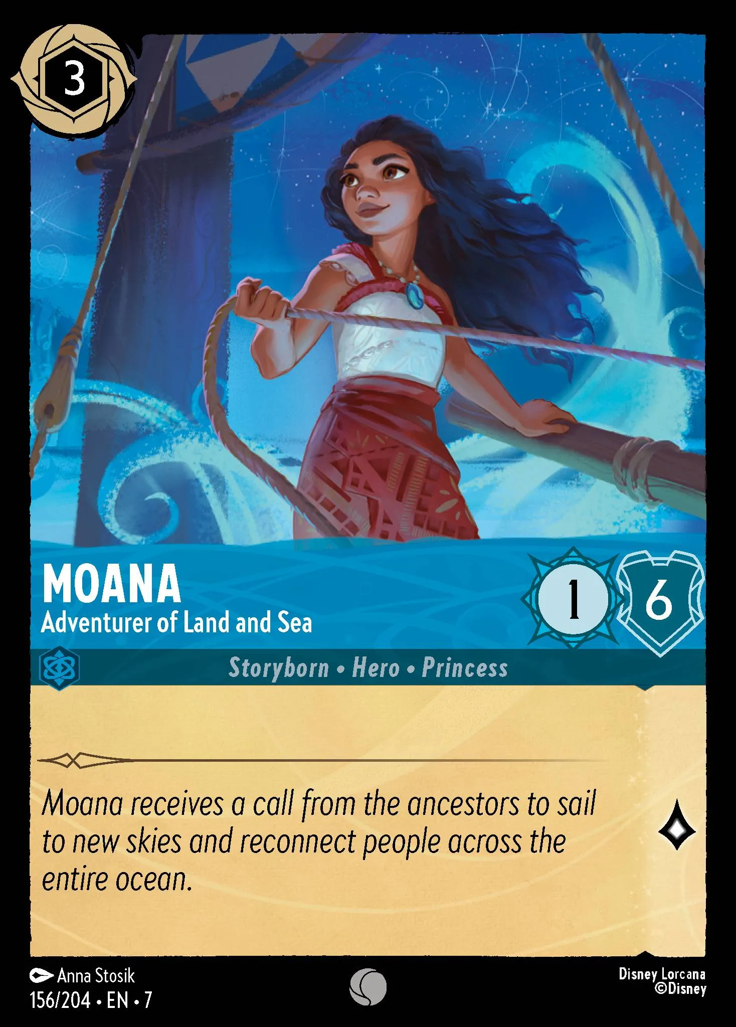 Moana - Adventurer of Land and Sea (007-156)
