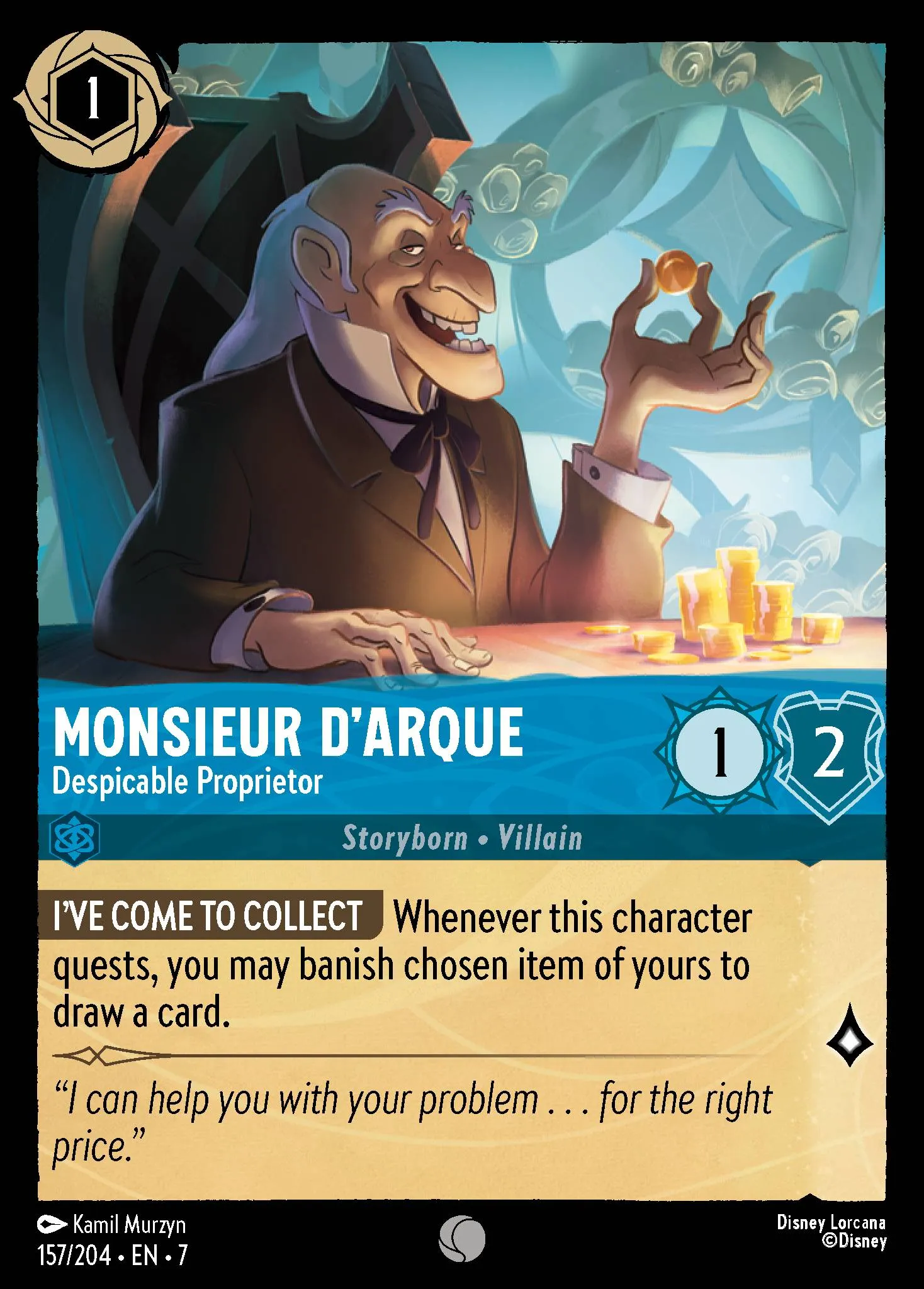 Monsieur D'Arque - Despicable Proprietor (007-157)