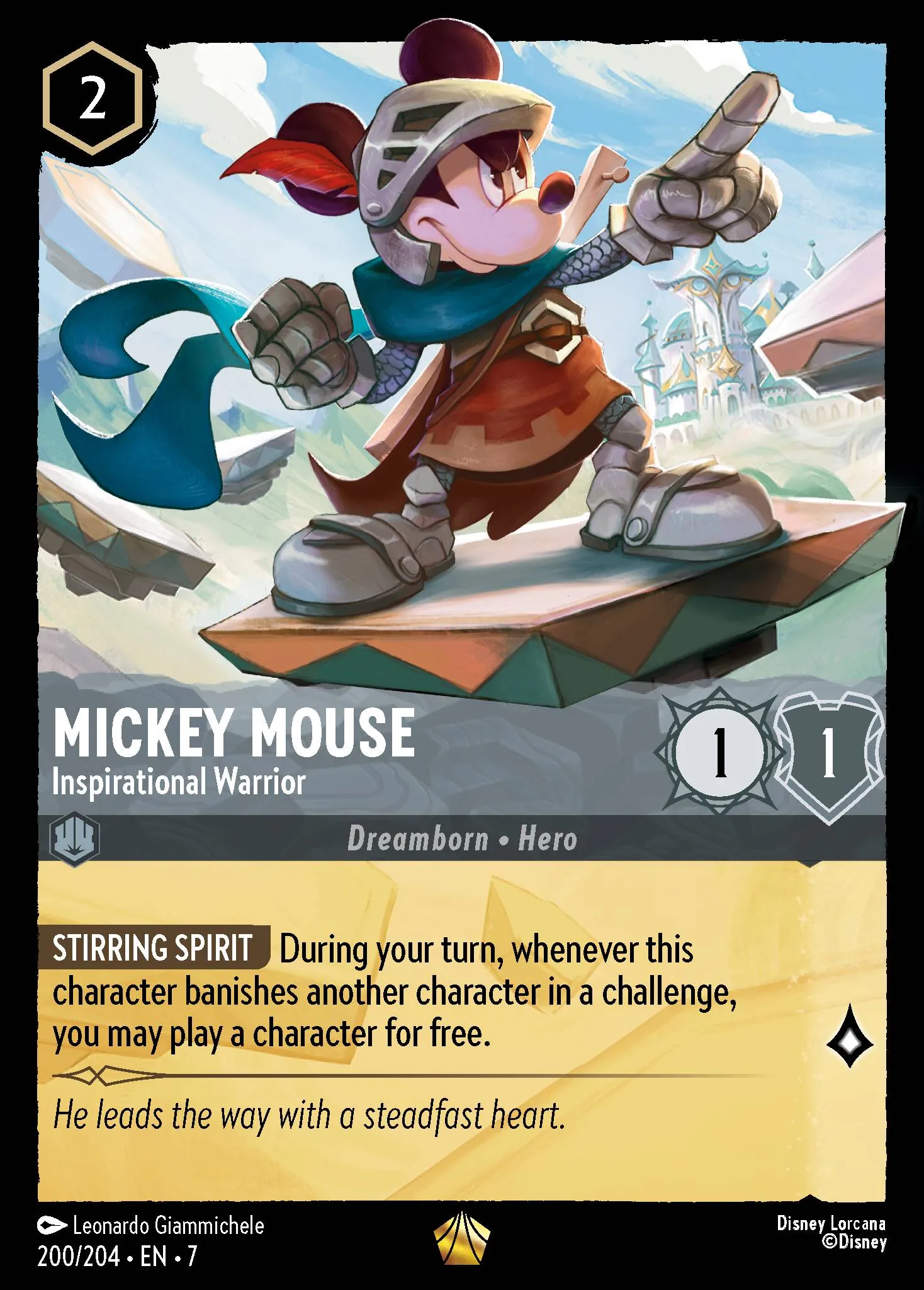 Mickey Mouse - Inspirational Warrior (007-200)