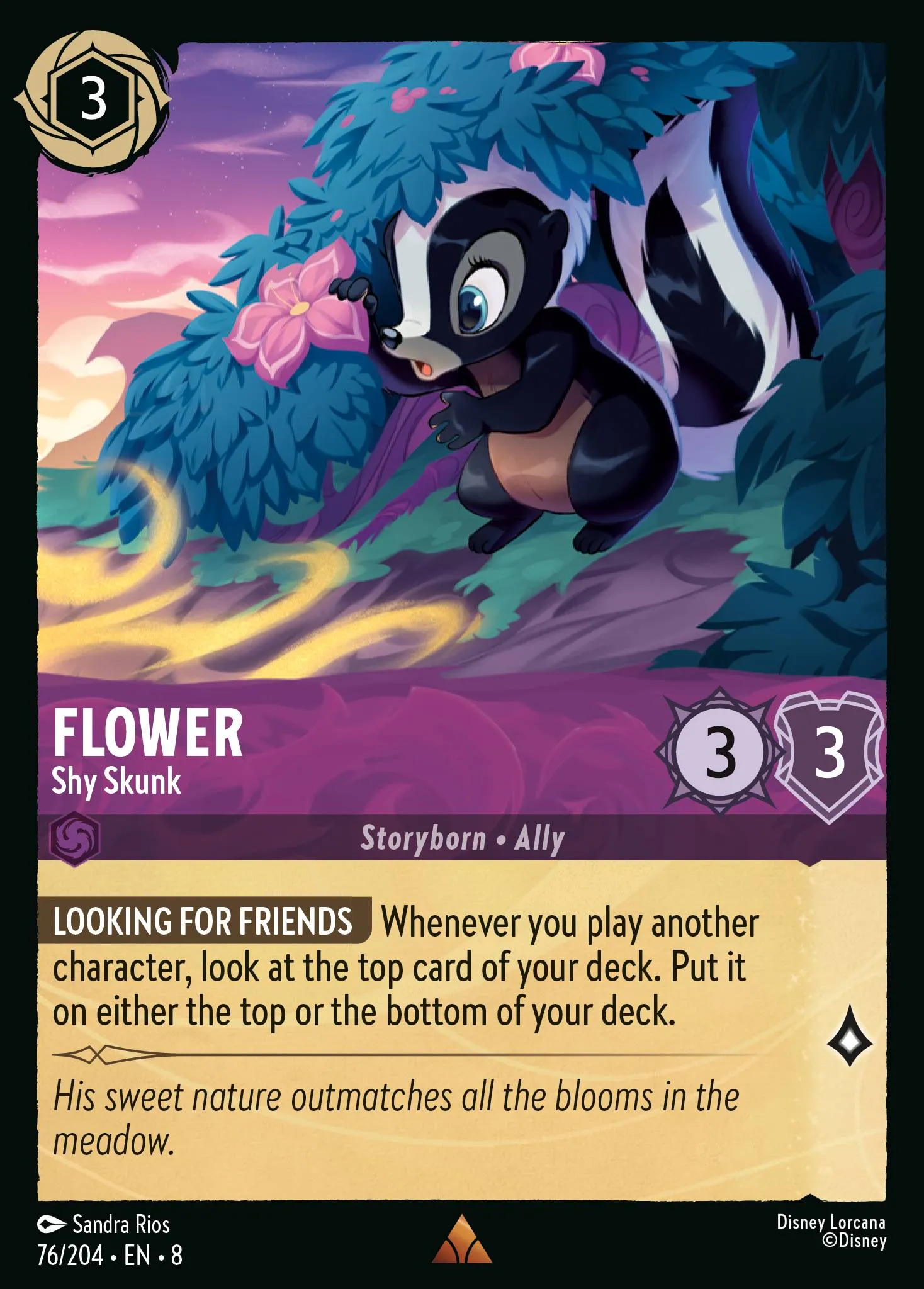 Flower - Shy Skunk