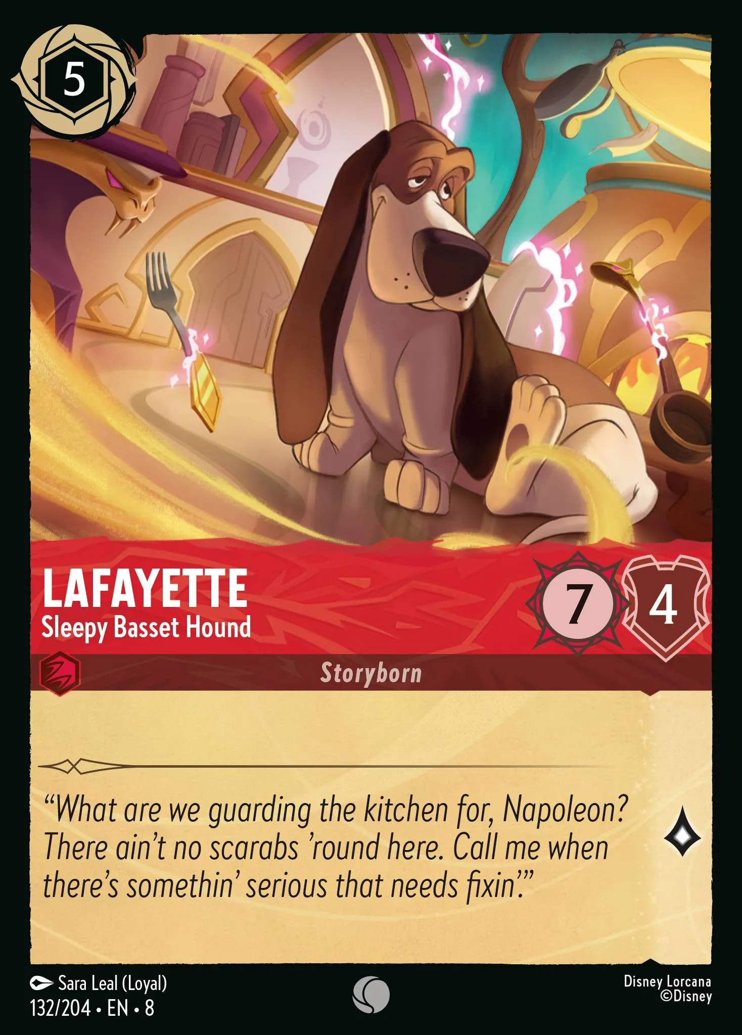 Lafayette - Sleepy Basset Hound (008-132)