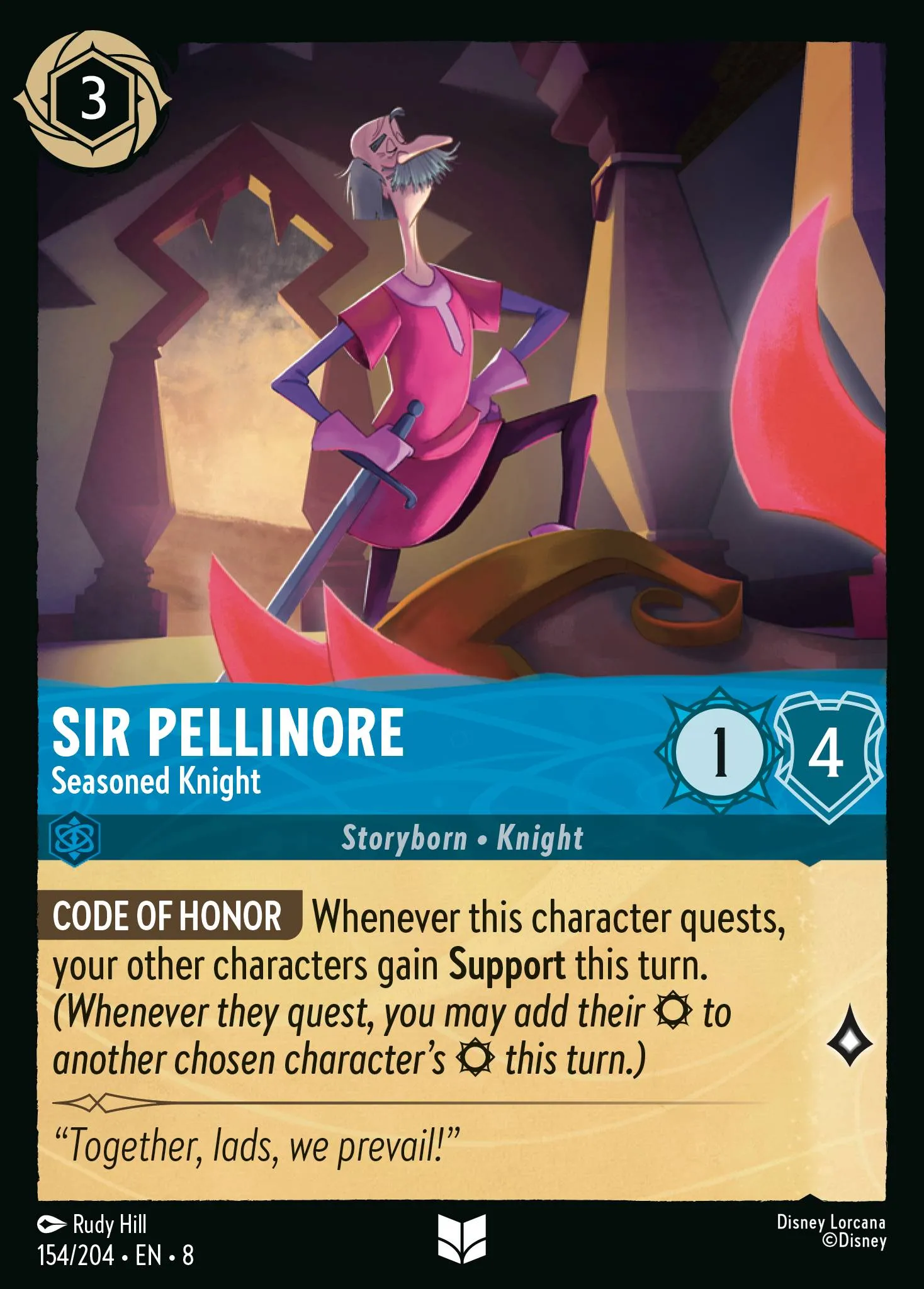 Sir Pellinore - Seasoned Knight (008-154)