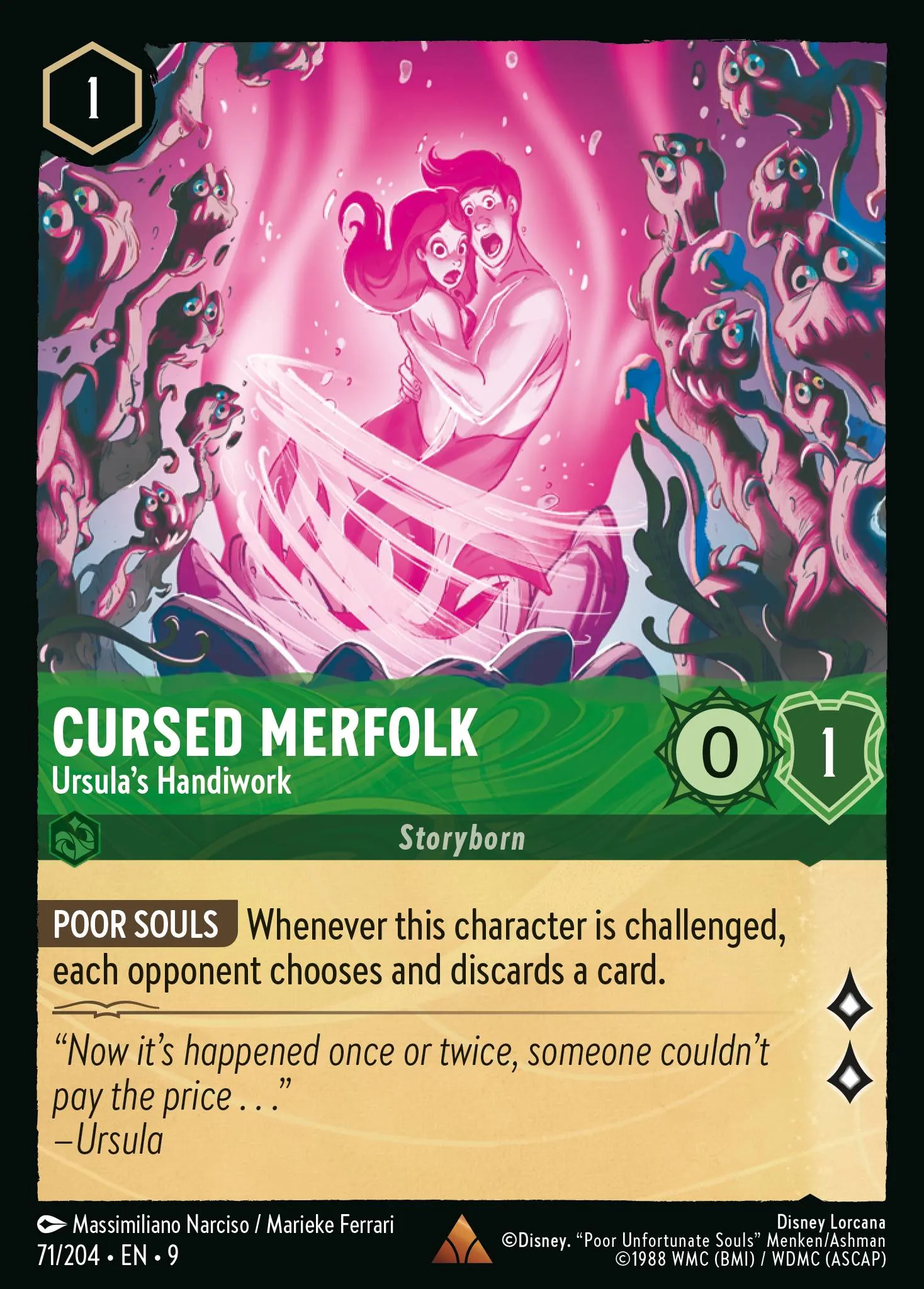 Cursed Merfolk - Ursula's Handiwork (009-071)