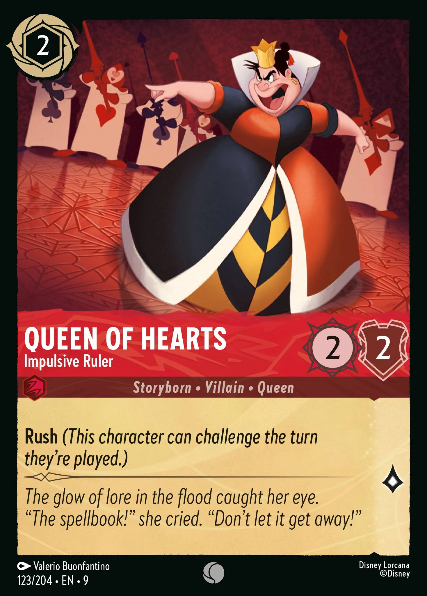 Queen of Hearts - Impulsive Ruler (009-123)