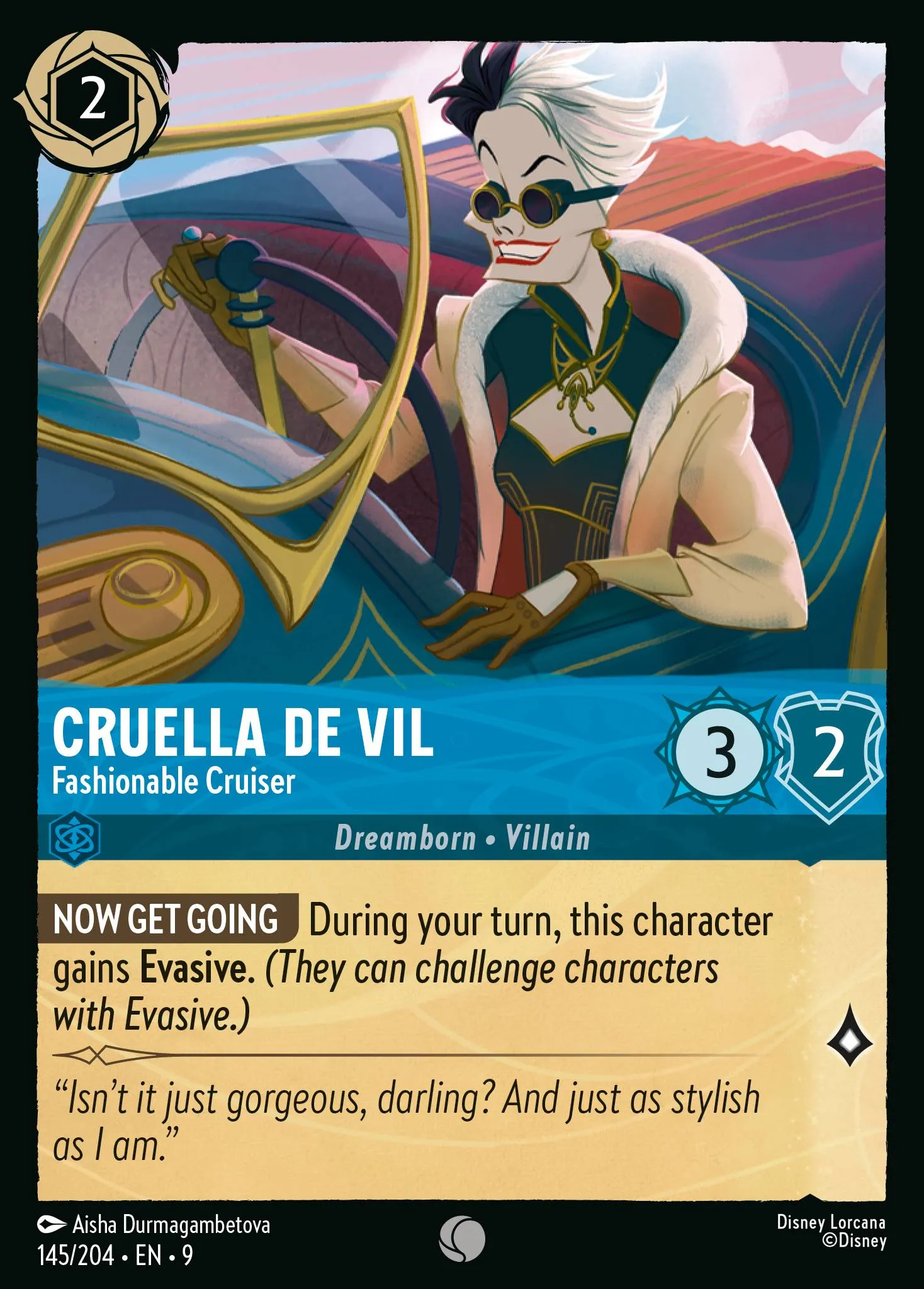 Cruella De Vil - Fashionable Cruiser (009-145)