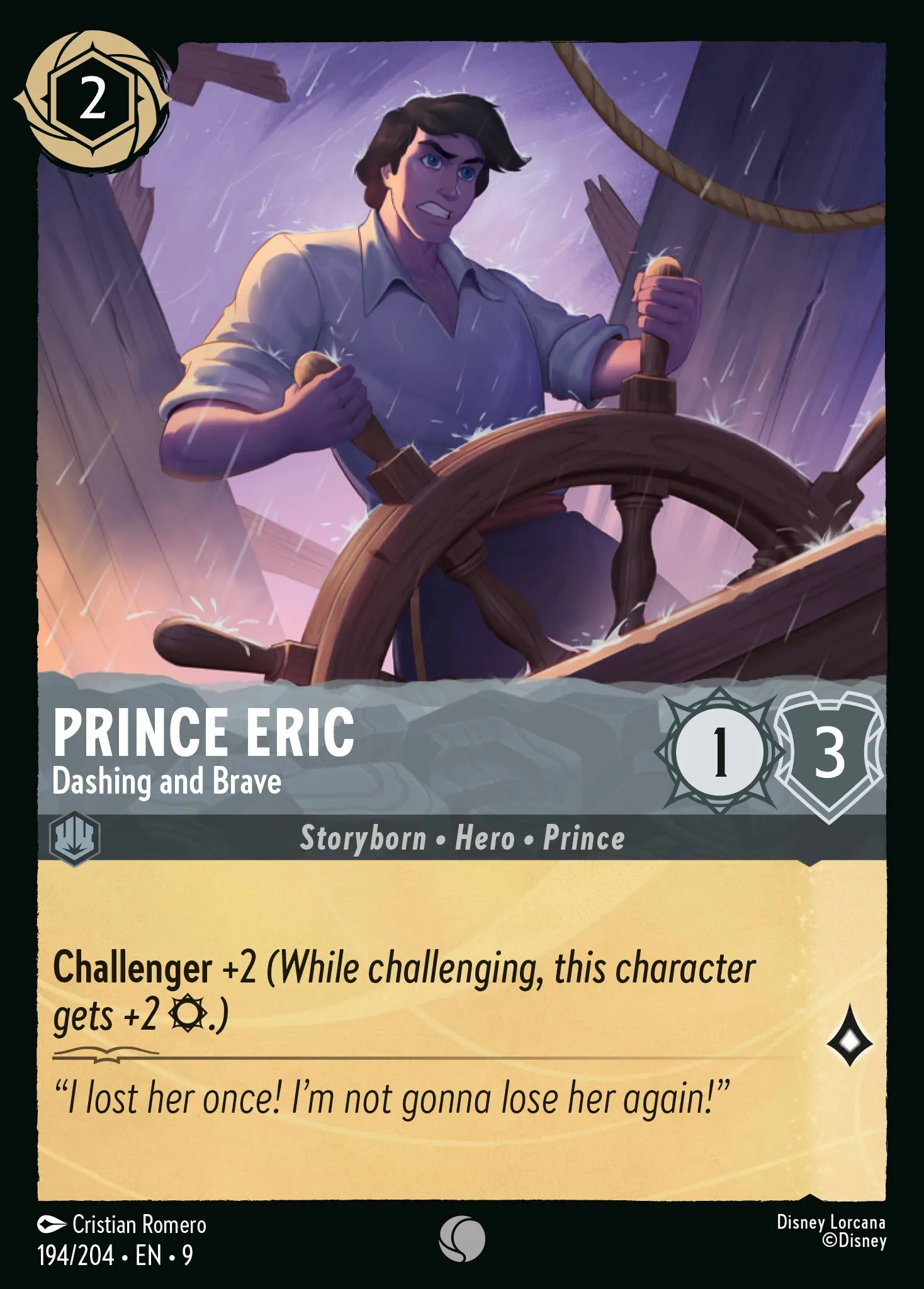Prince Eric - Dashing and Brave (009-194)