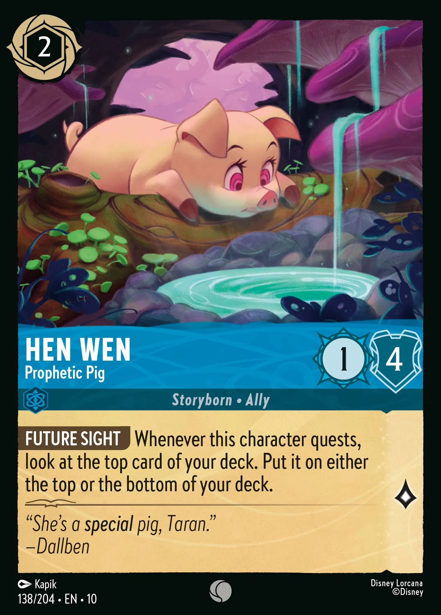 Hen Wen - Prophetic Pig (010-138)