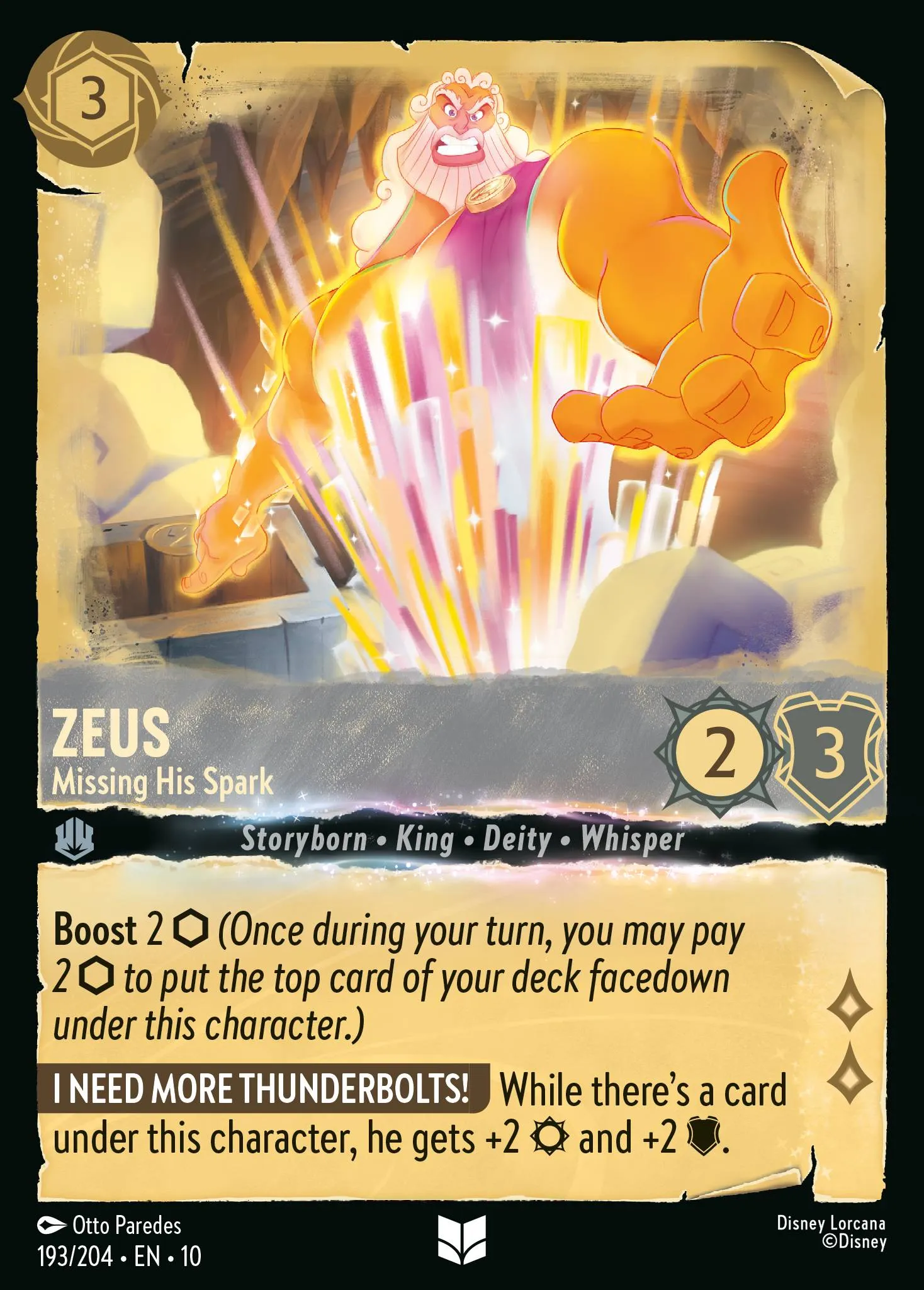 Zeus - Missing His Spark (010-193)