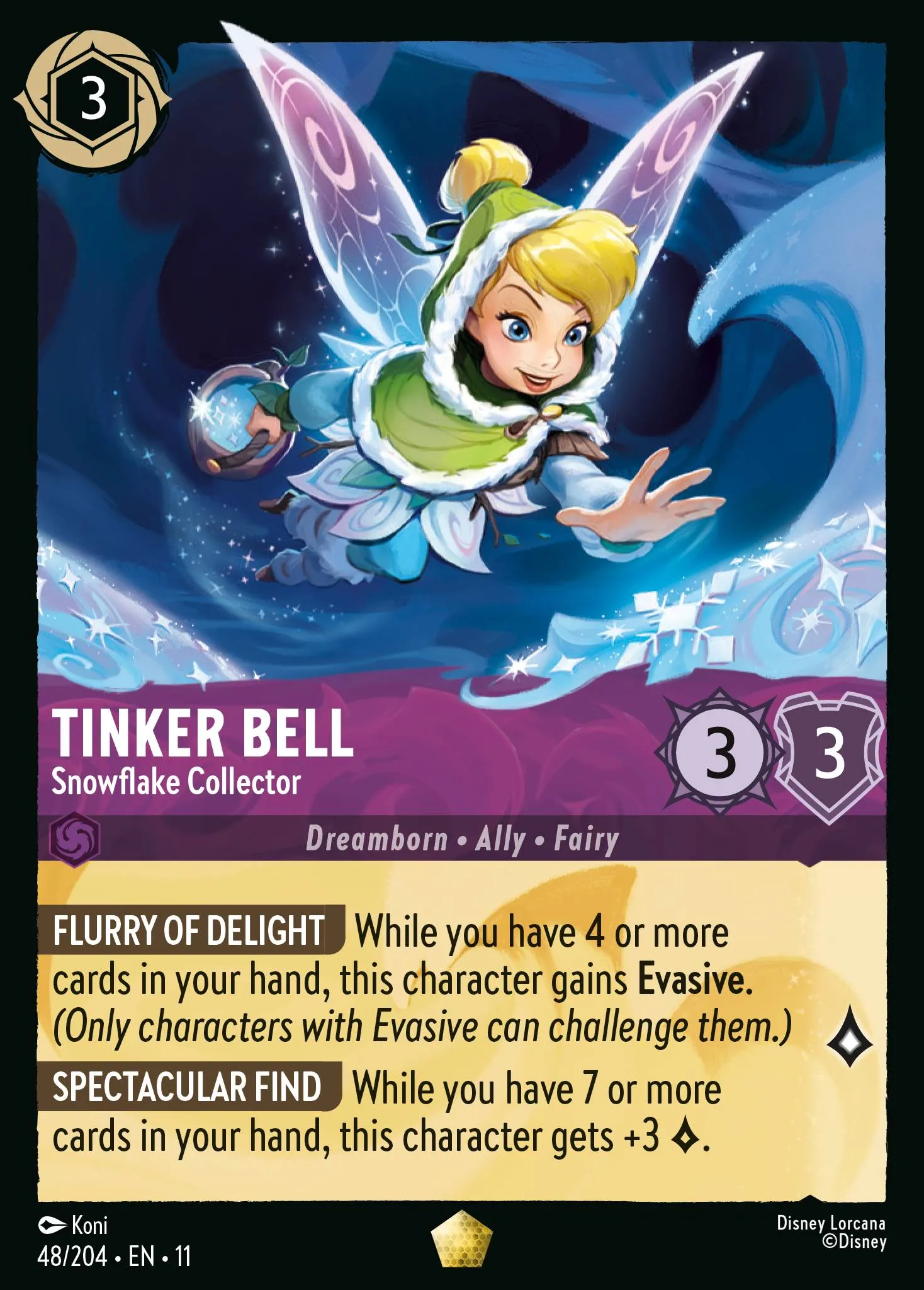 Tinker Bell - Snowflake Collector (011-048)