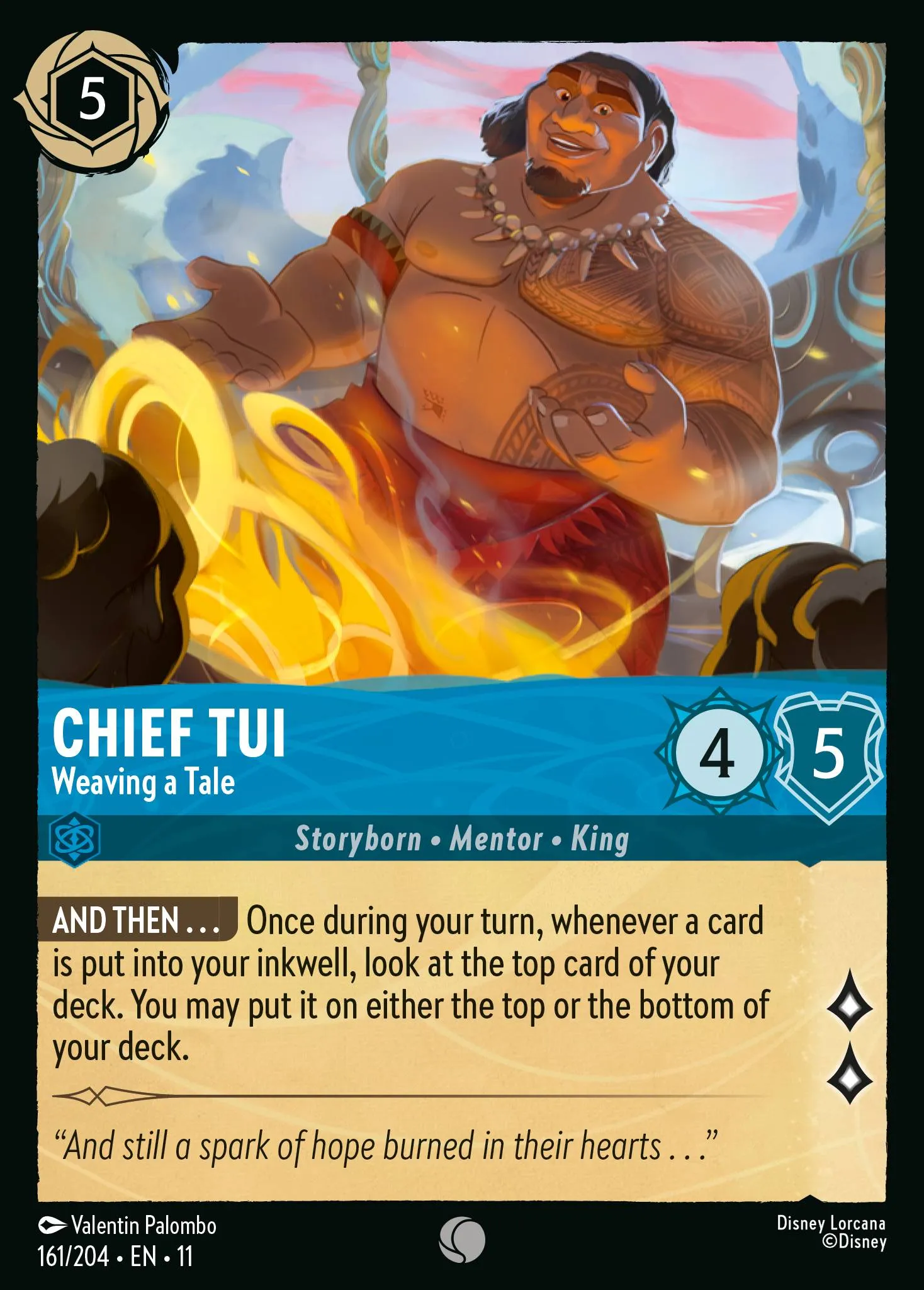 Chief Tui - Weaving a Tale (011-161)