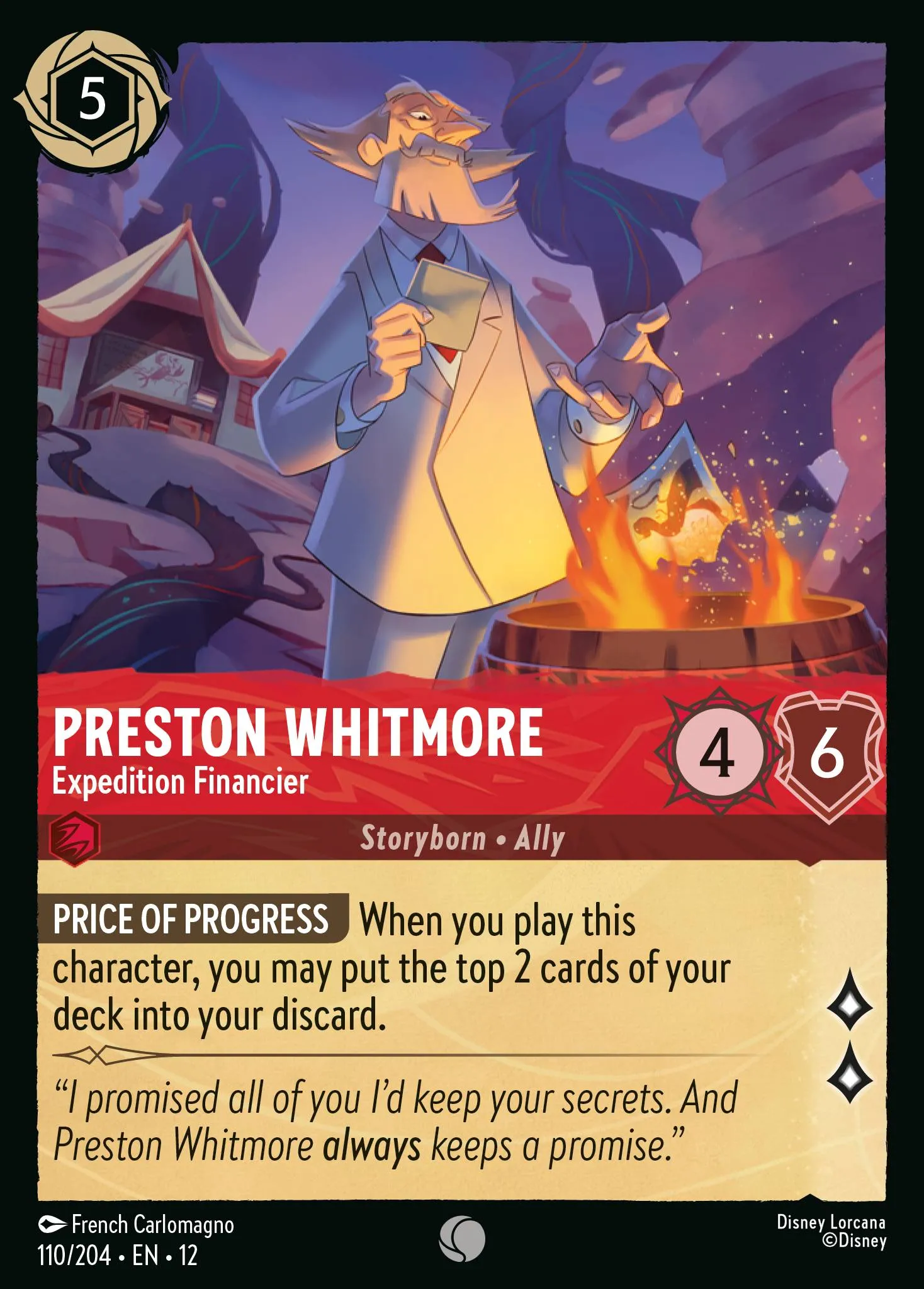 Preston Whitmore - Expedition Financier (012-110)