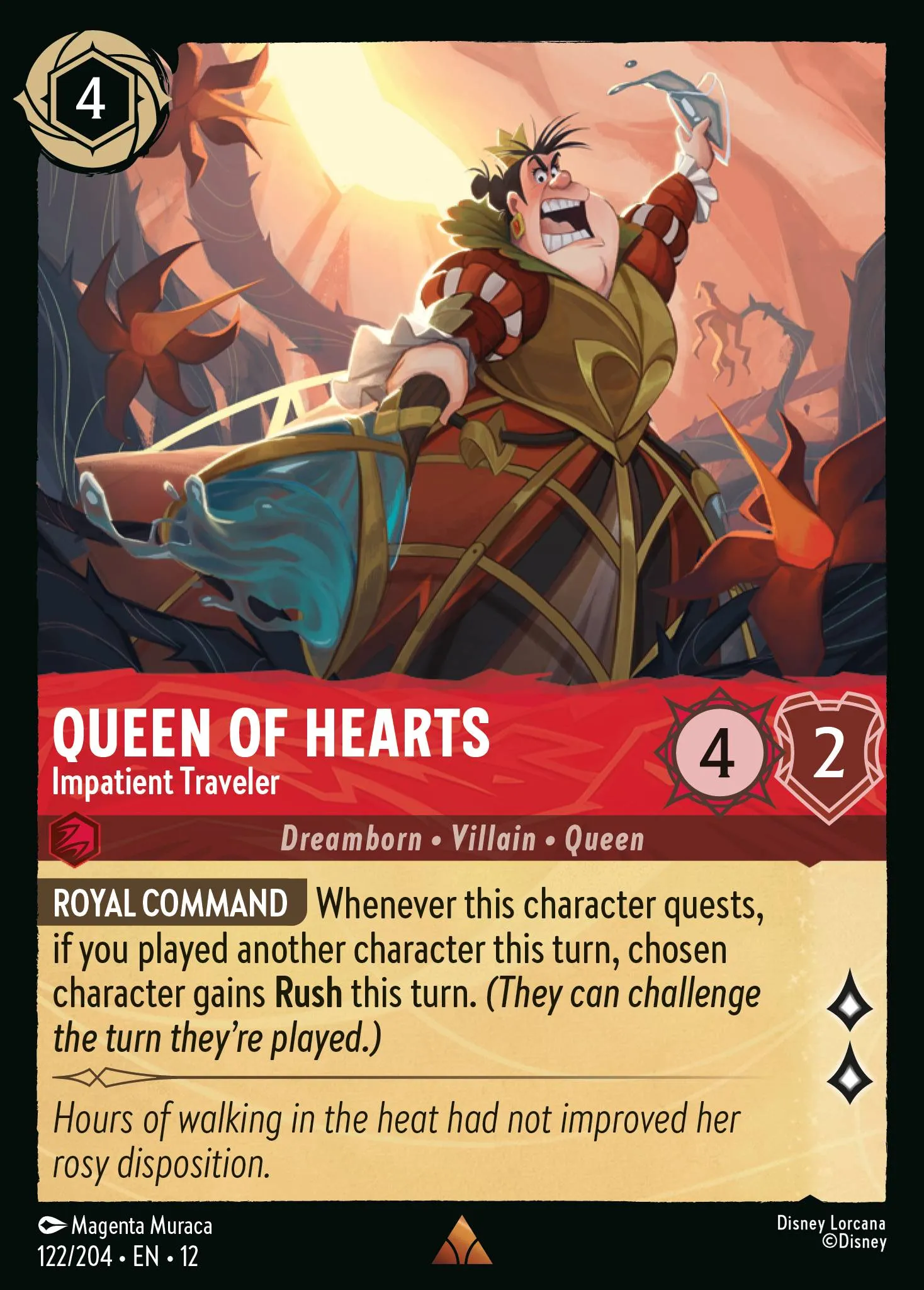 Queen of Hearts - Impatient Traveler (012-122)