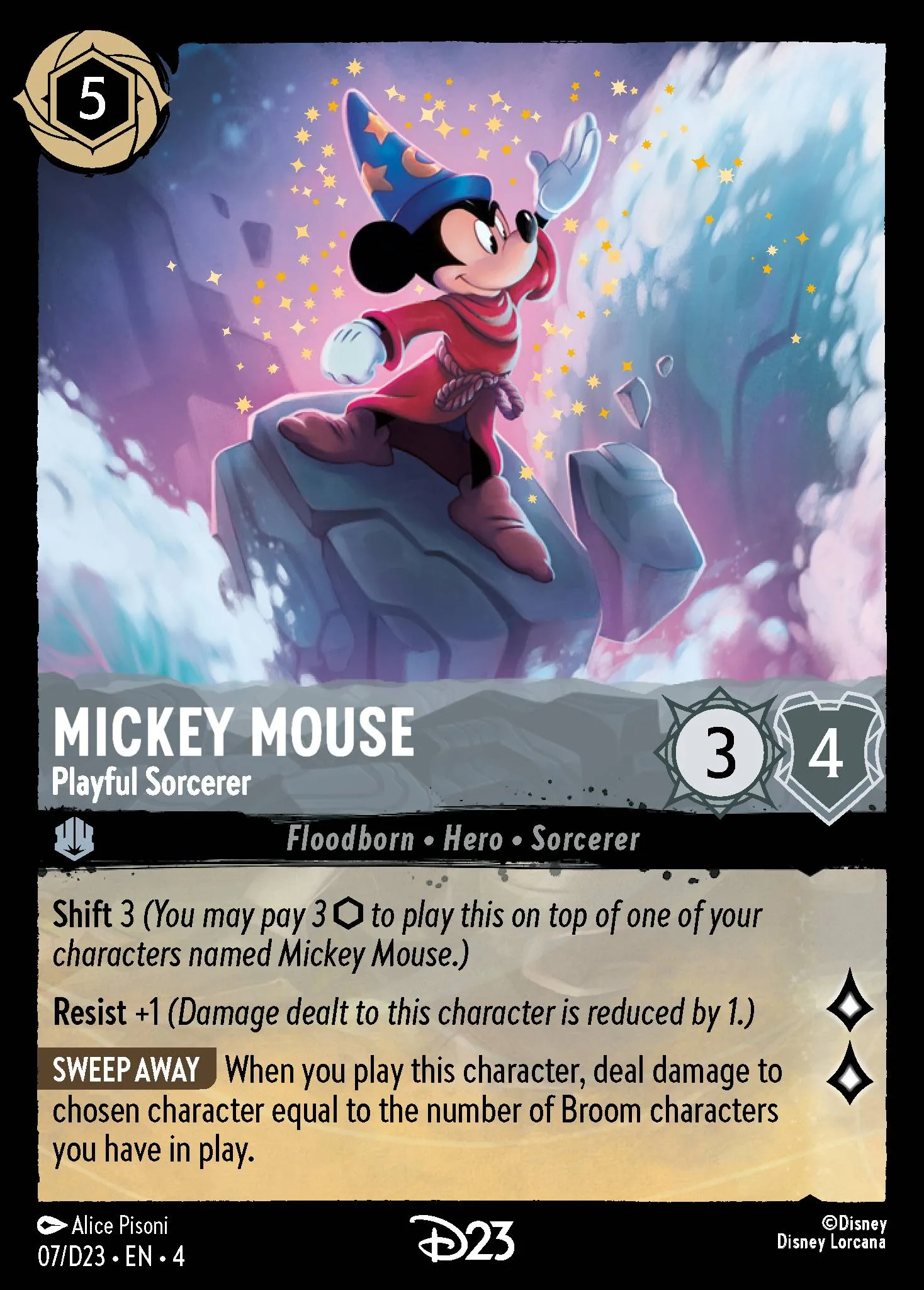 Mickey Mouse - Playful Sorcerer (D23-007)