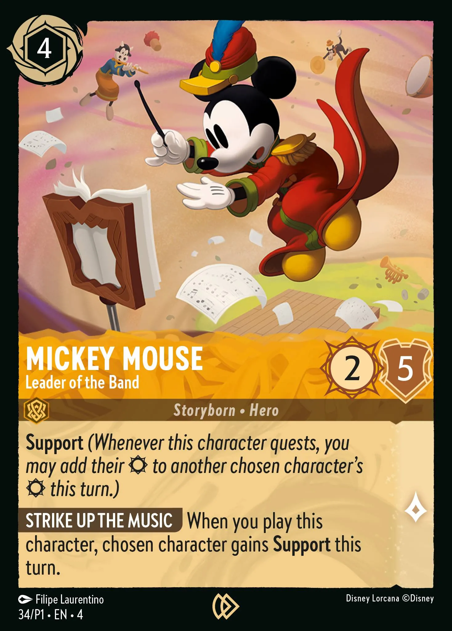 Mickey Mouse - Leader of the Band (P1-034)