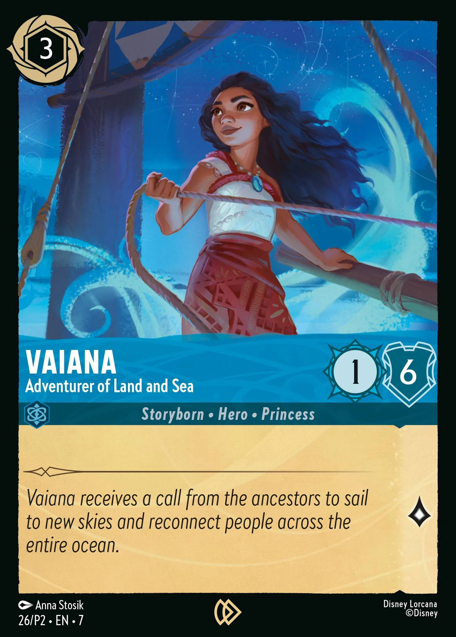 Vaiana - Adventurer of Land and Sea (P2-026)