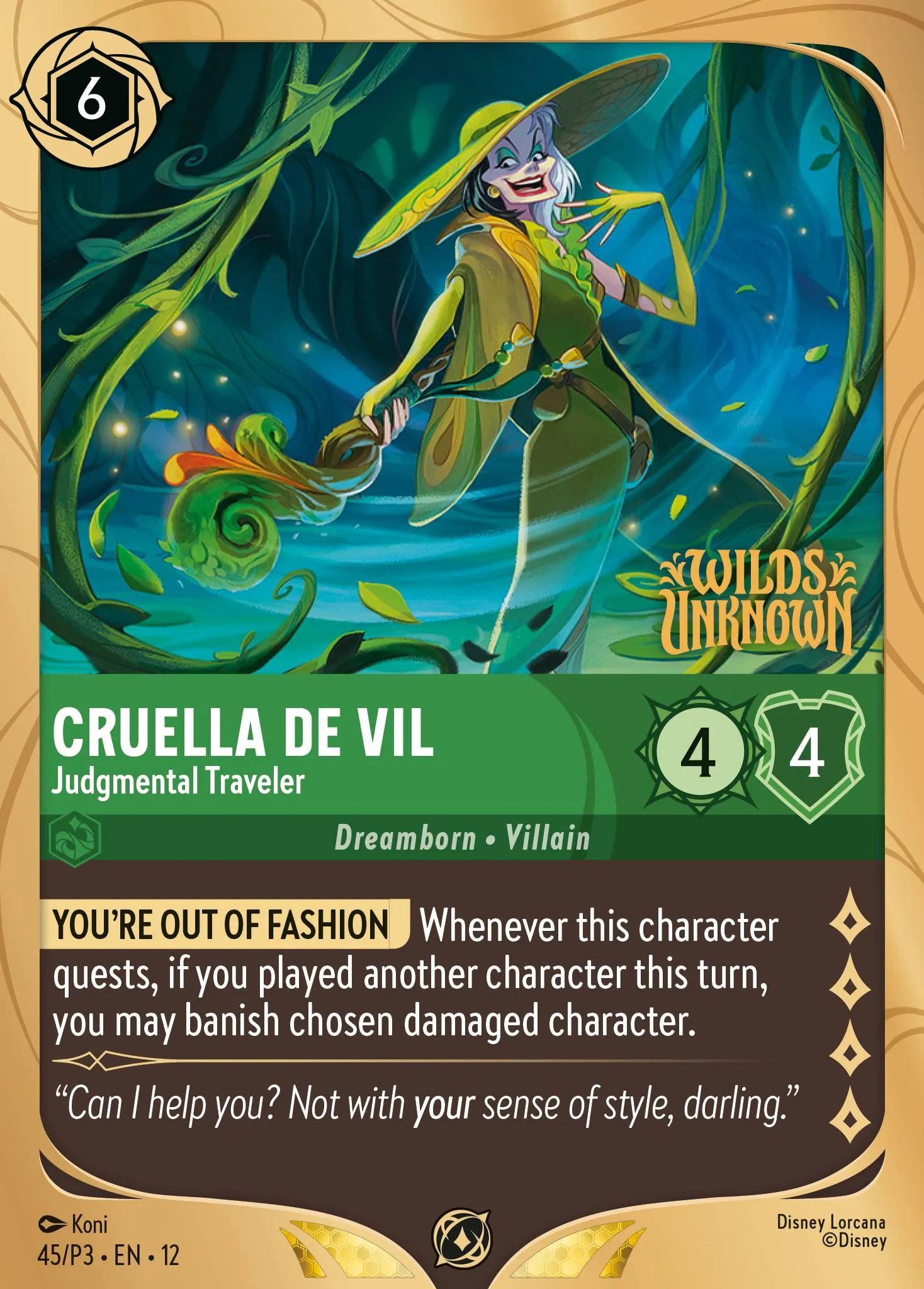 Cruella De Vil - Judgmental Traveler (P3-045)