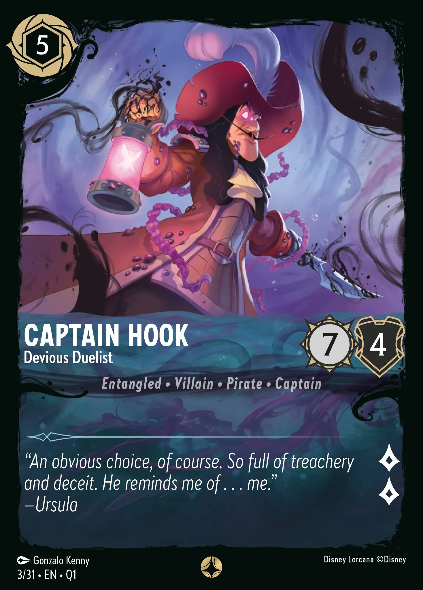 Captain Hook - Devious Duelist (Q1-003)
