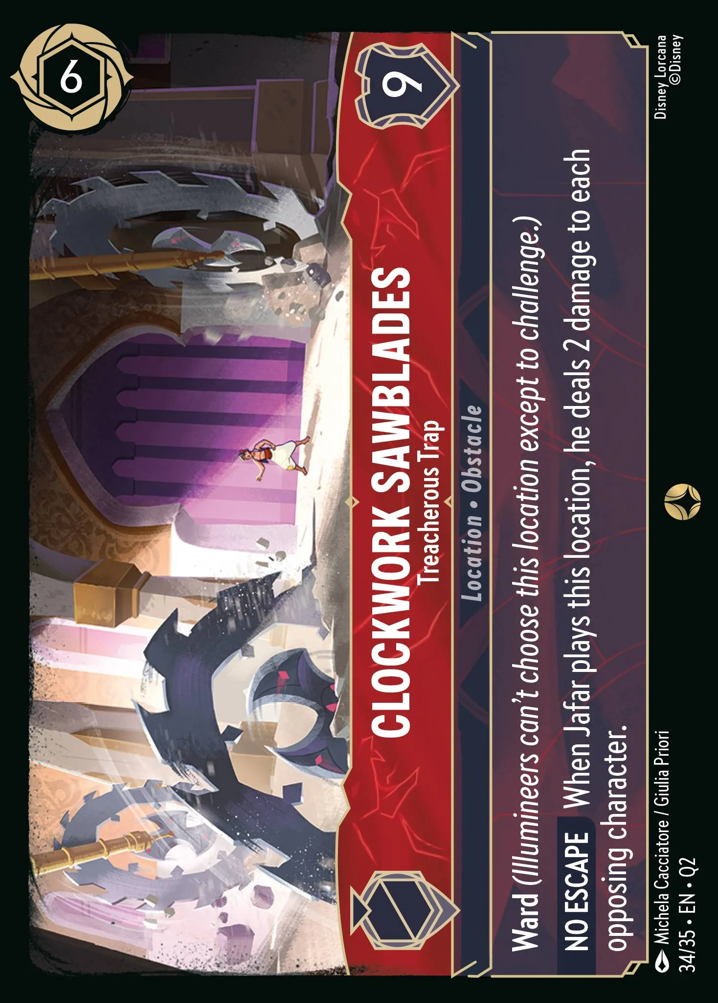 Clockwork Sawblades - Treacherous Trap (Q2-034)